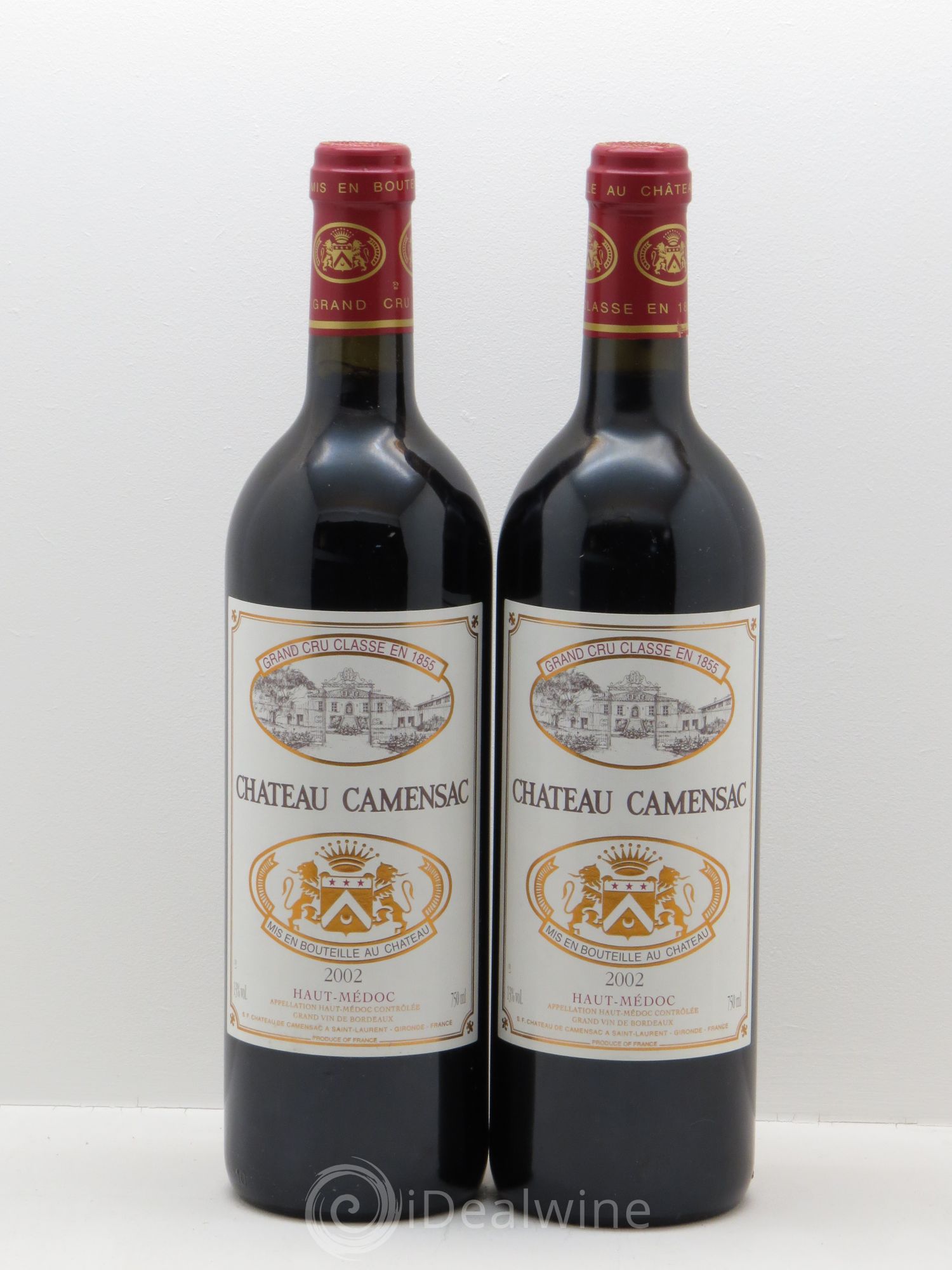 Château Camensac 5ème Grand Cru Classé 2002 - Lot de 2 bouteilles - 0