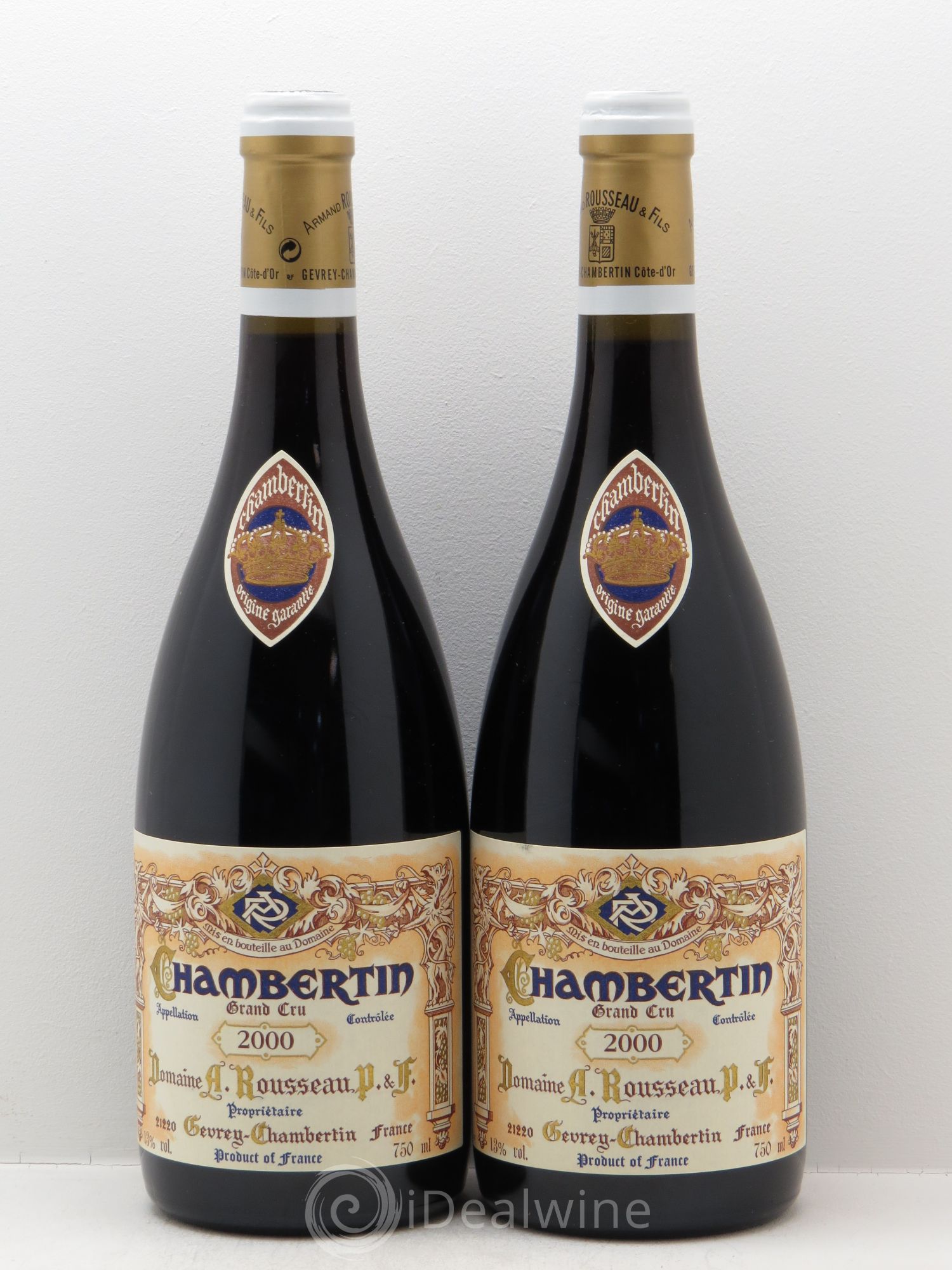 Chambertin Grand Cru Armand Rousseau (Domaine) 2000 - Lot de 2 bouteilles - 0