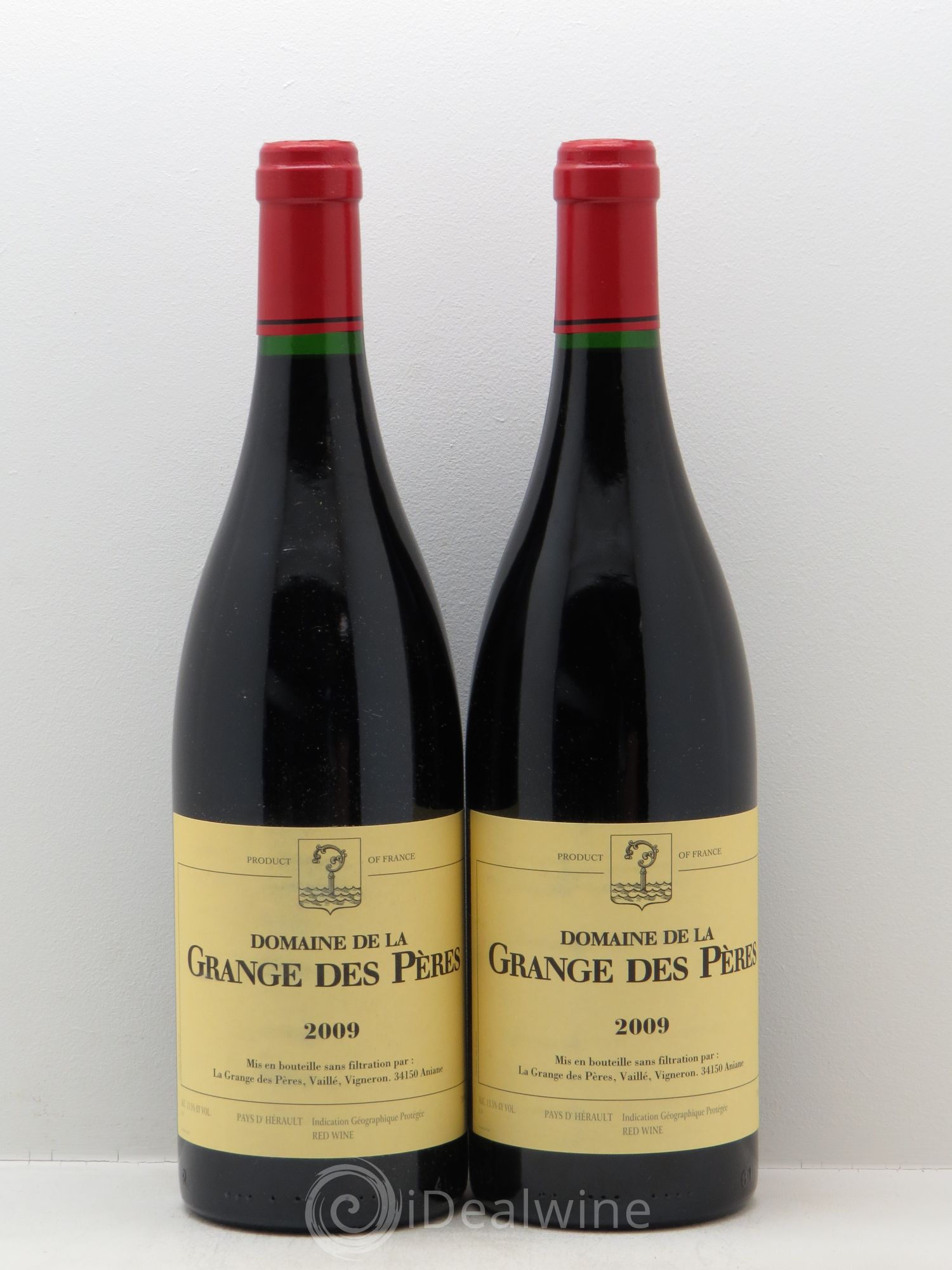 Pays d'Hérault Grange des Pères Laurent Vaillé 2009 - Lot de 2 bouteilles - 0