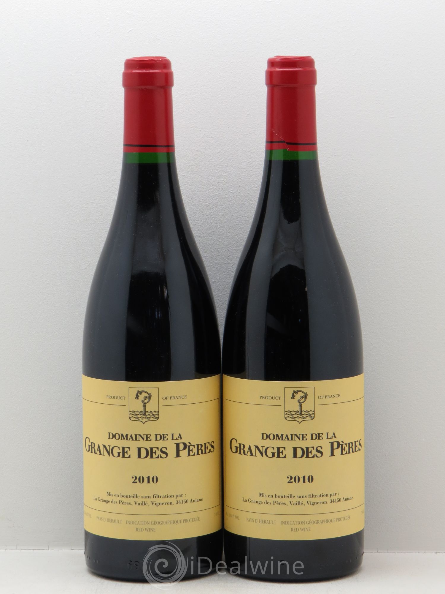 Pays d'Hérault Grange des Pères Laurent Vaillé 2010 - Lot de 2 bouteilles - 0