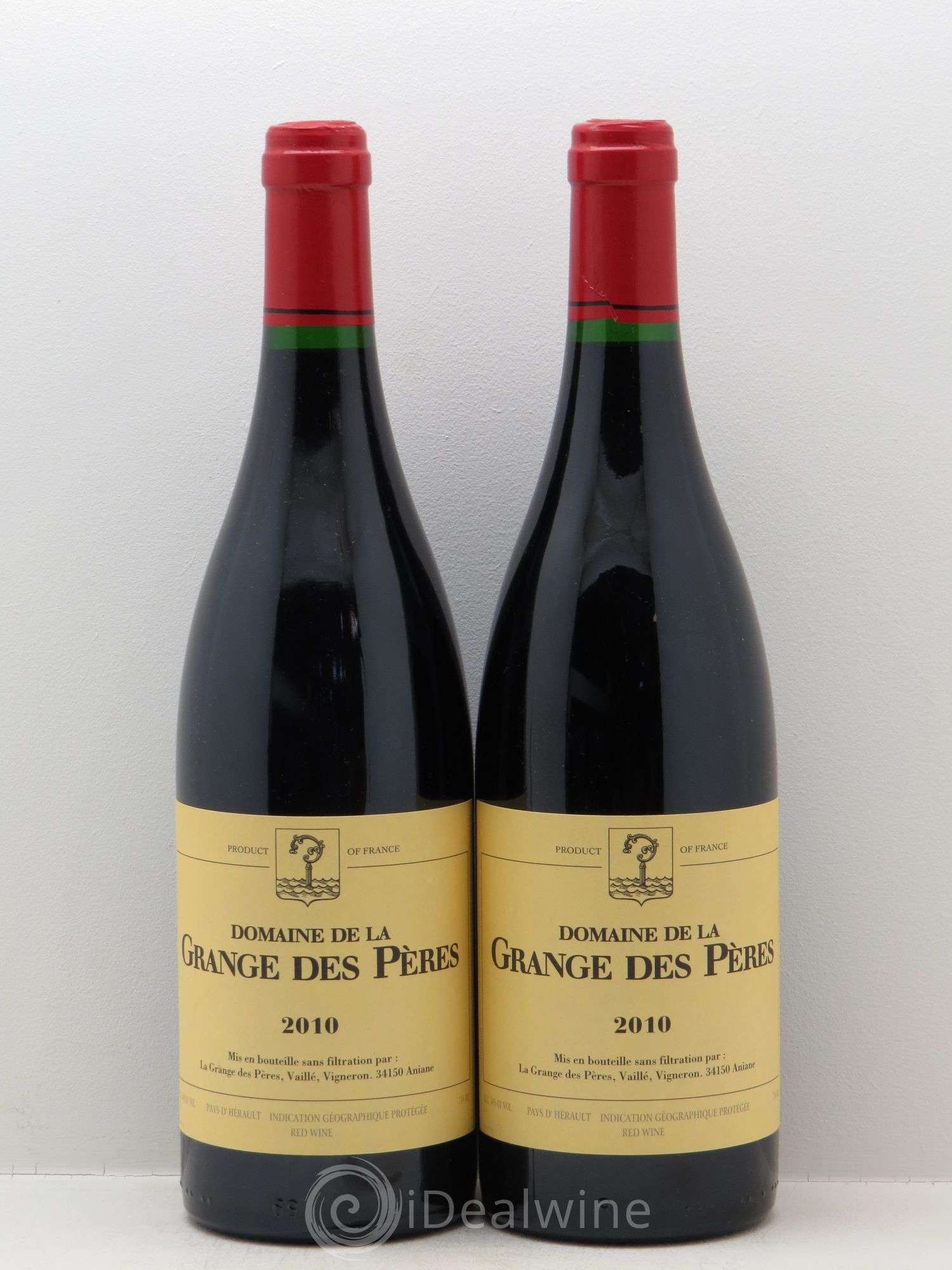 Pays d'Hérault Grange des Pères Laurent Vaillé 2010 - Lot de 2 bouteilles - 0