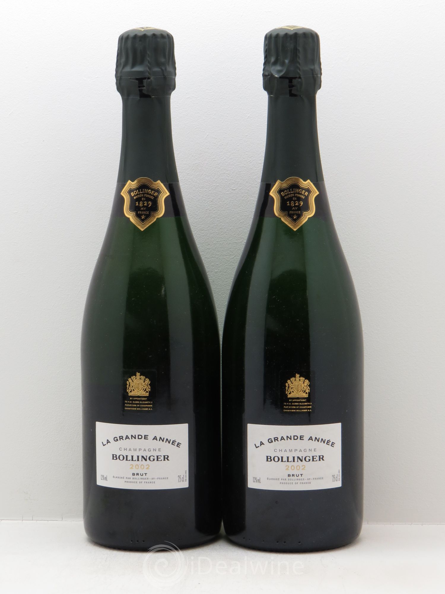 La Grande Année Brut Bollinger 2002 - Lot de 2 bouteilles - 0