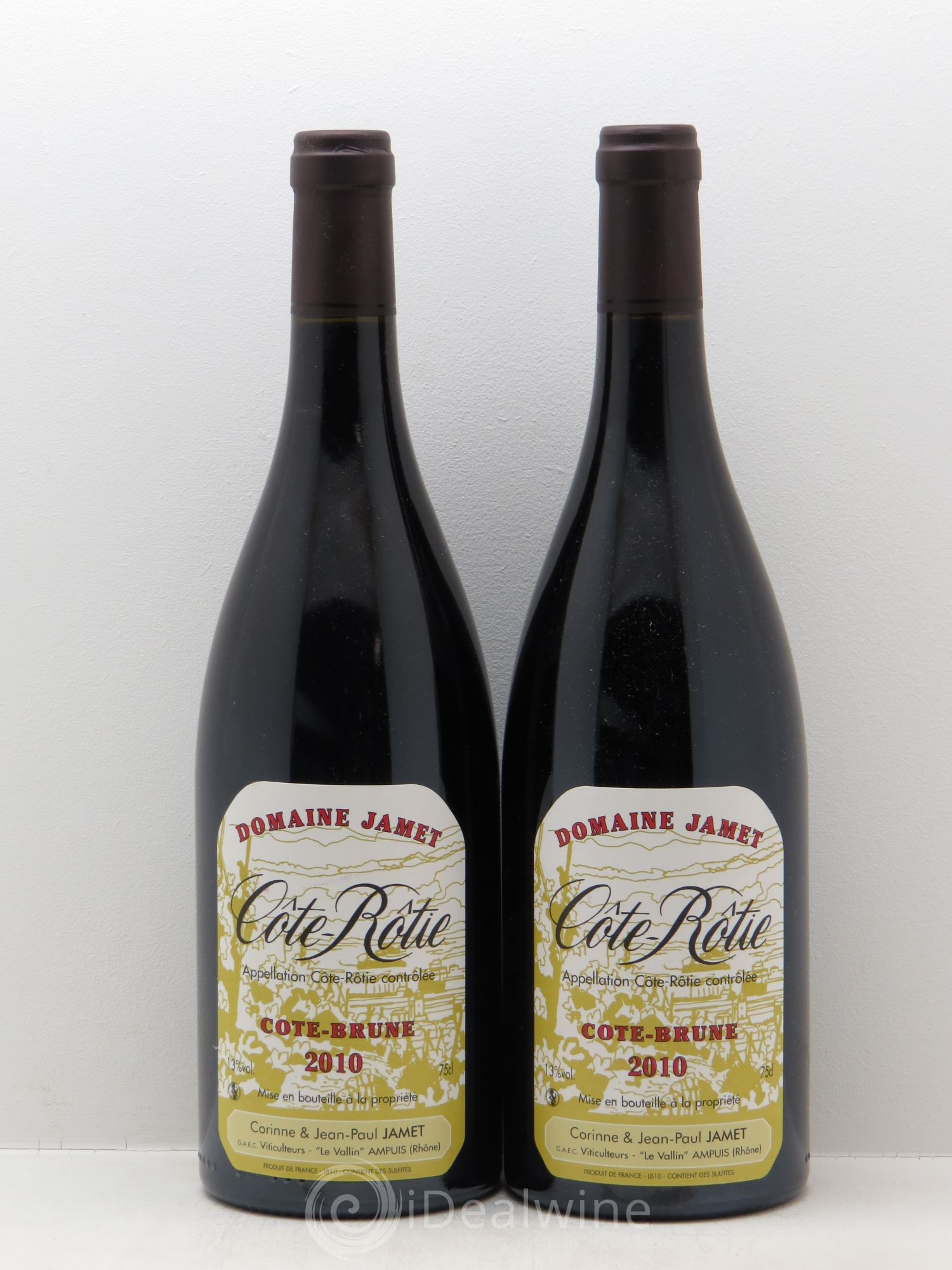 Côte-Rôtie Côte Brune Jamet (Domaine) 2010 - Lot de 2 bouteilles - 0
