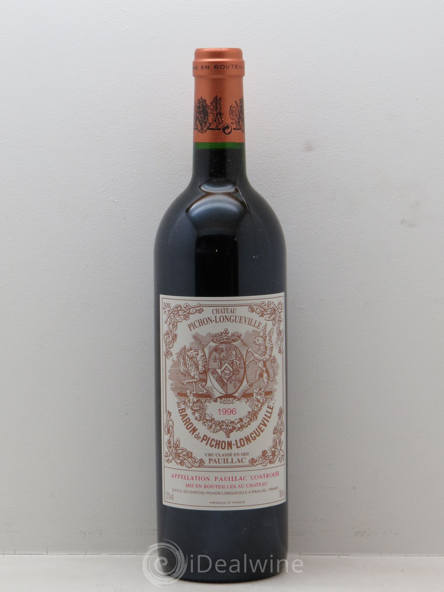 Pichon Longueville Baron 2ème Grand Cru Classé 1996 - Lot de 6 bouteilles - 0