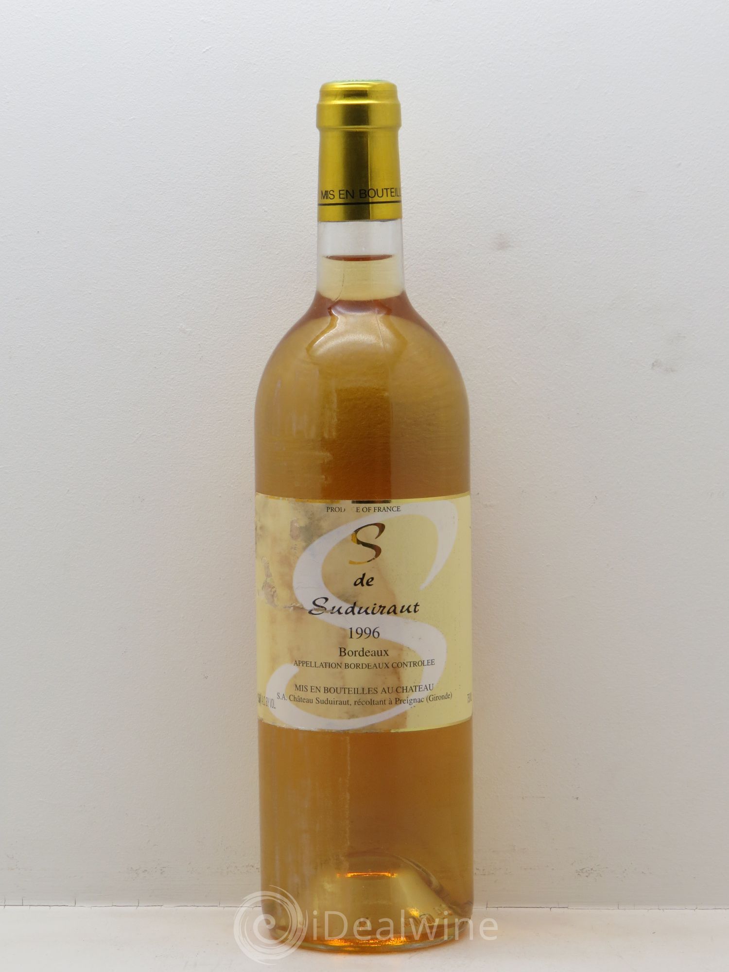 Bordeaux S de Suduiraut 1996 - Posten von 6 Flaschen - 0