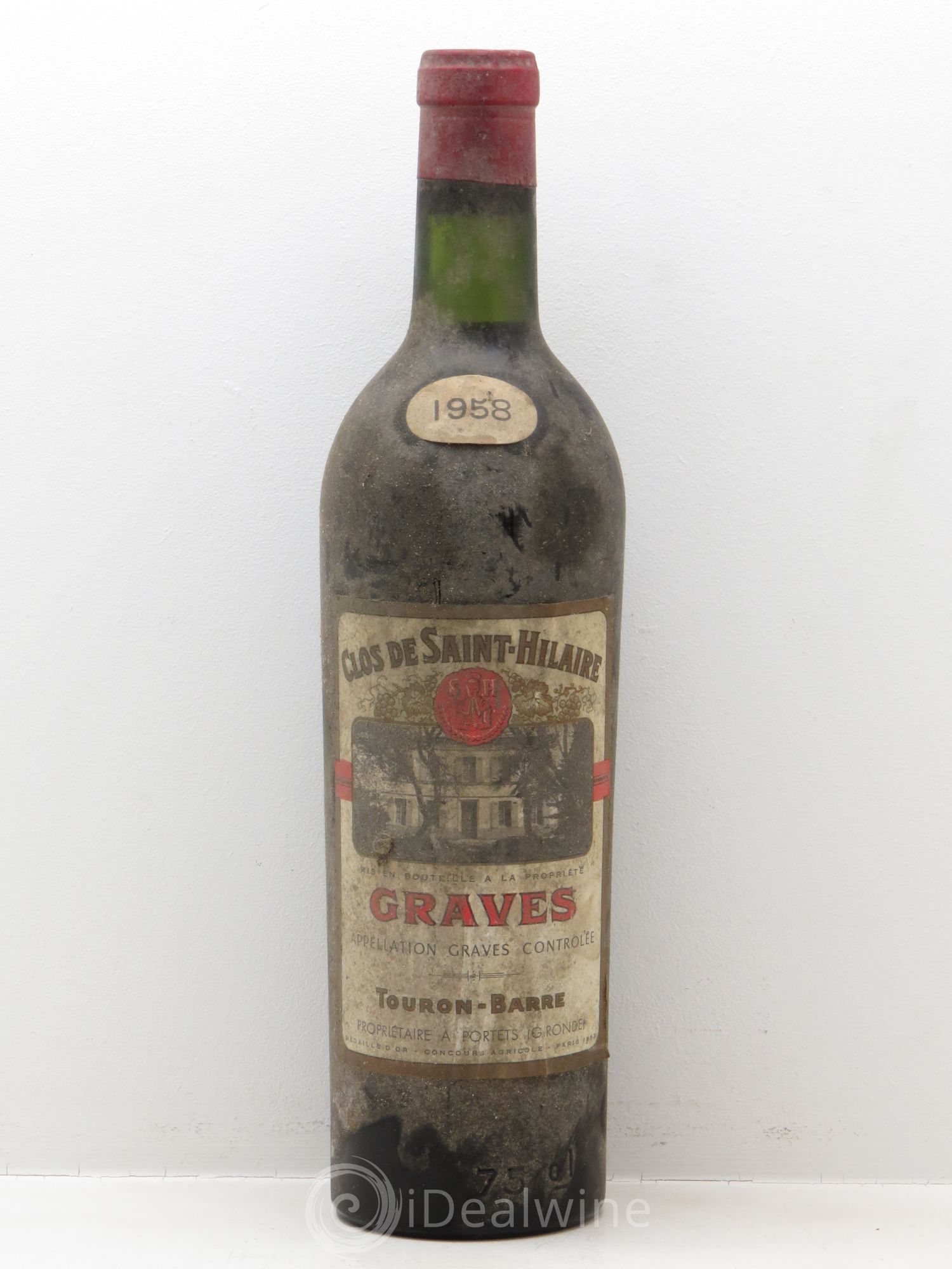 Graves Château Clos de Saint Hilaire 1958 - Posten von 1 Flasche - 0