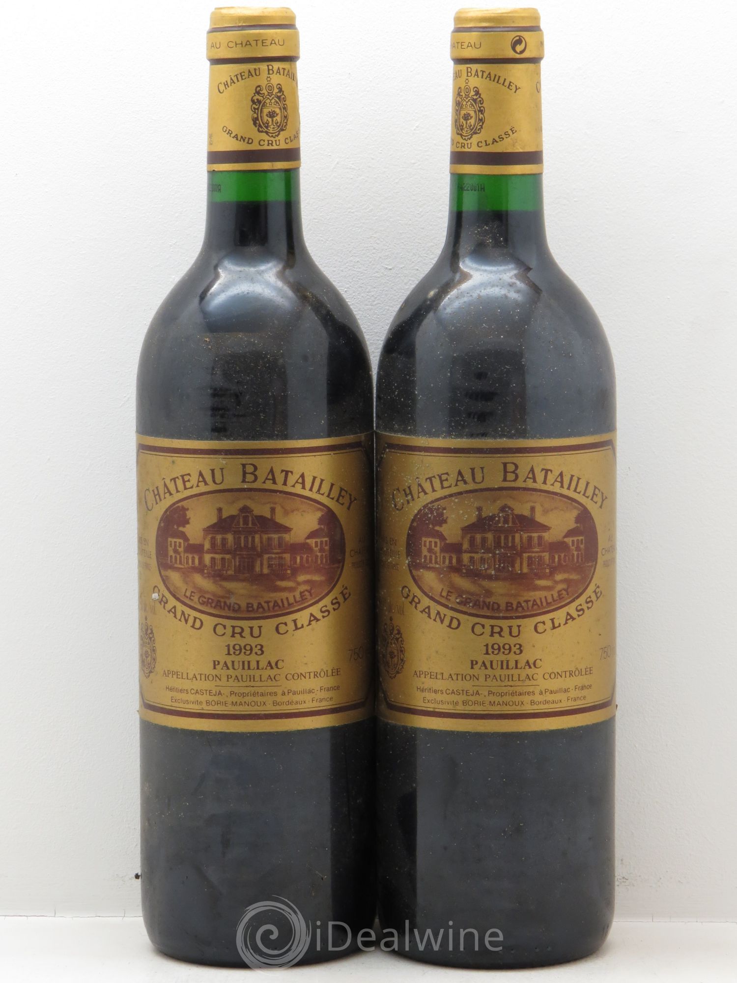 Château Batailley 5ème Grand Cru Classé 1993 - Lot de 2 bouteilles - 0