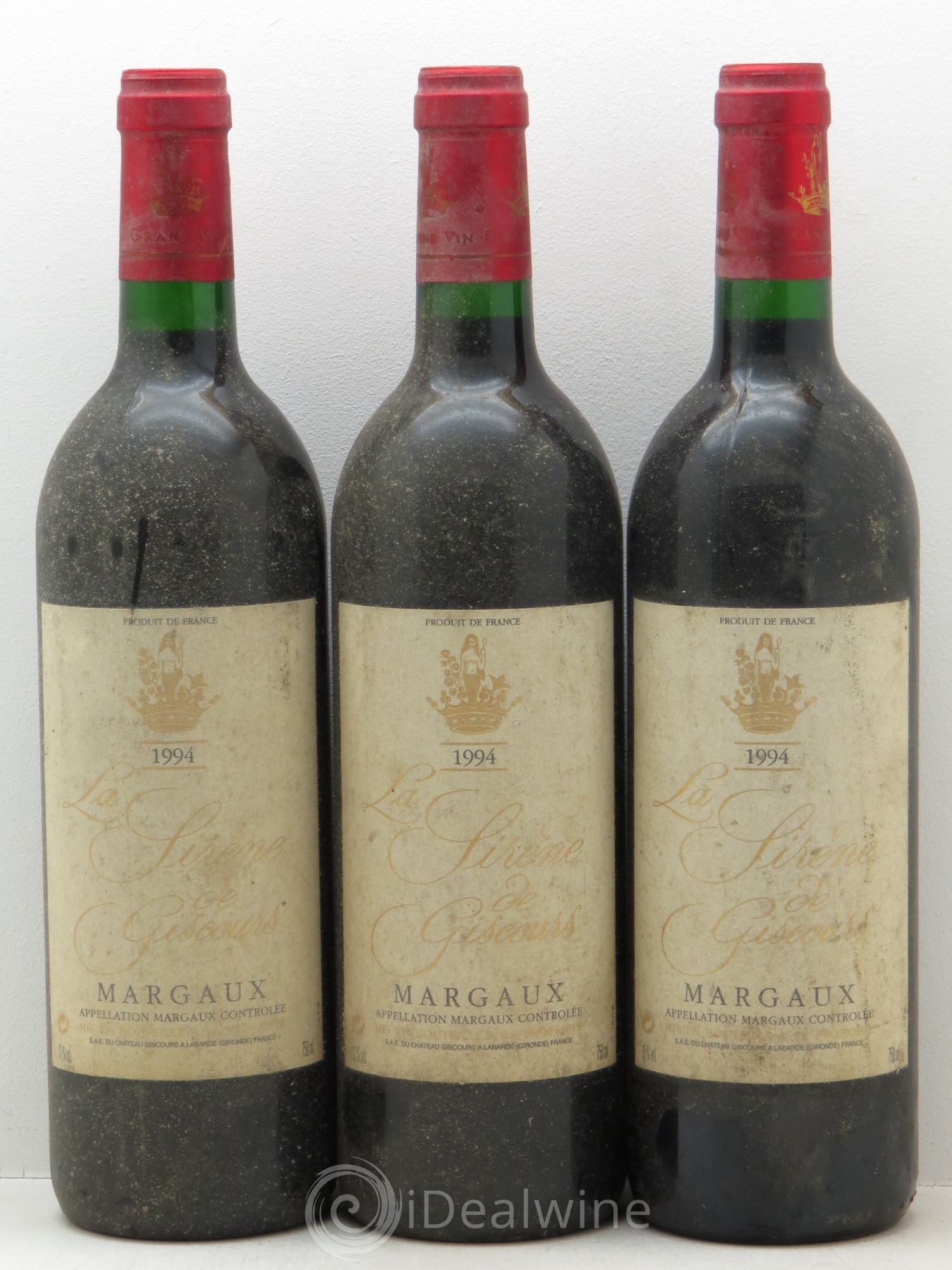 La Sirène de Giscours 1994 - Lot de 3 bouteilles - 0