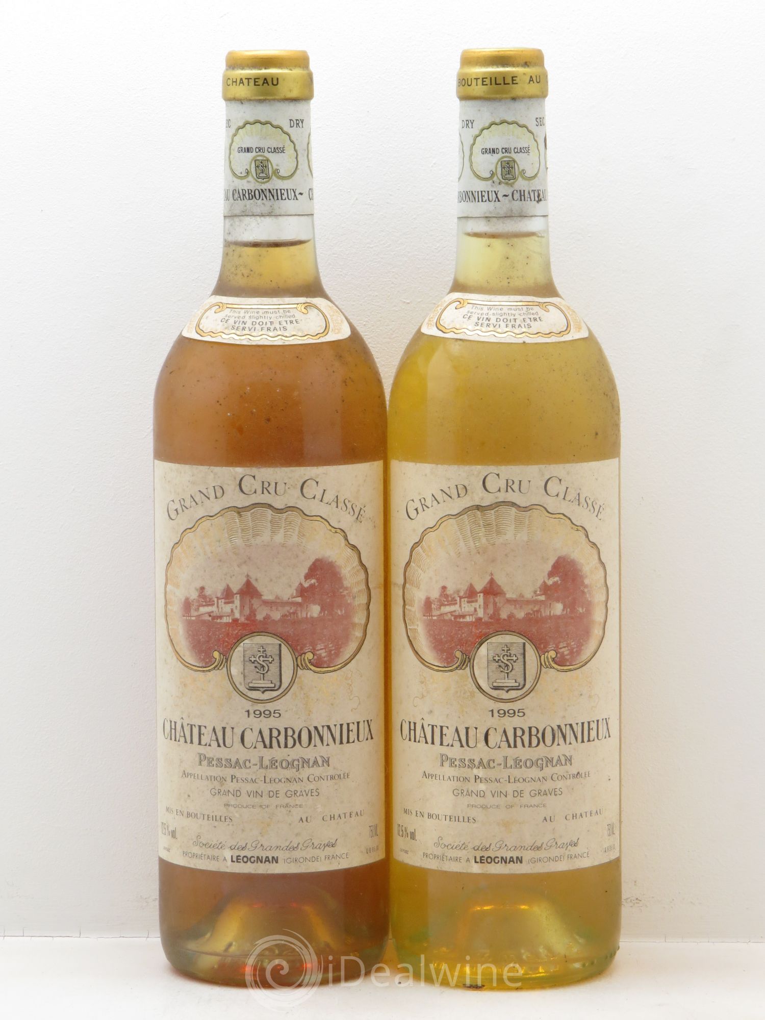 Château Carbonnieux Cru Classé de Graves 1995 - Lot de 2 bouteilles - 0