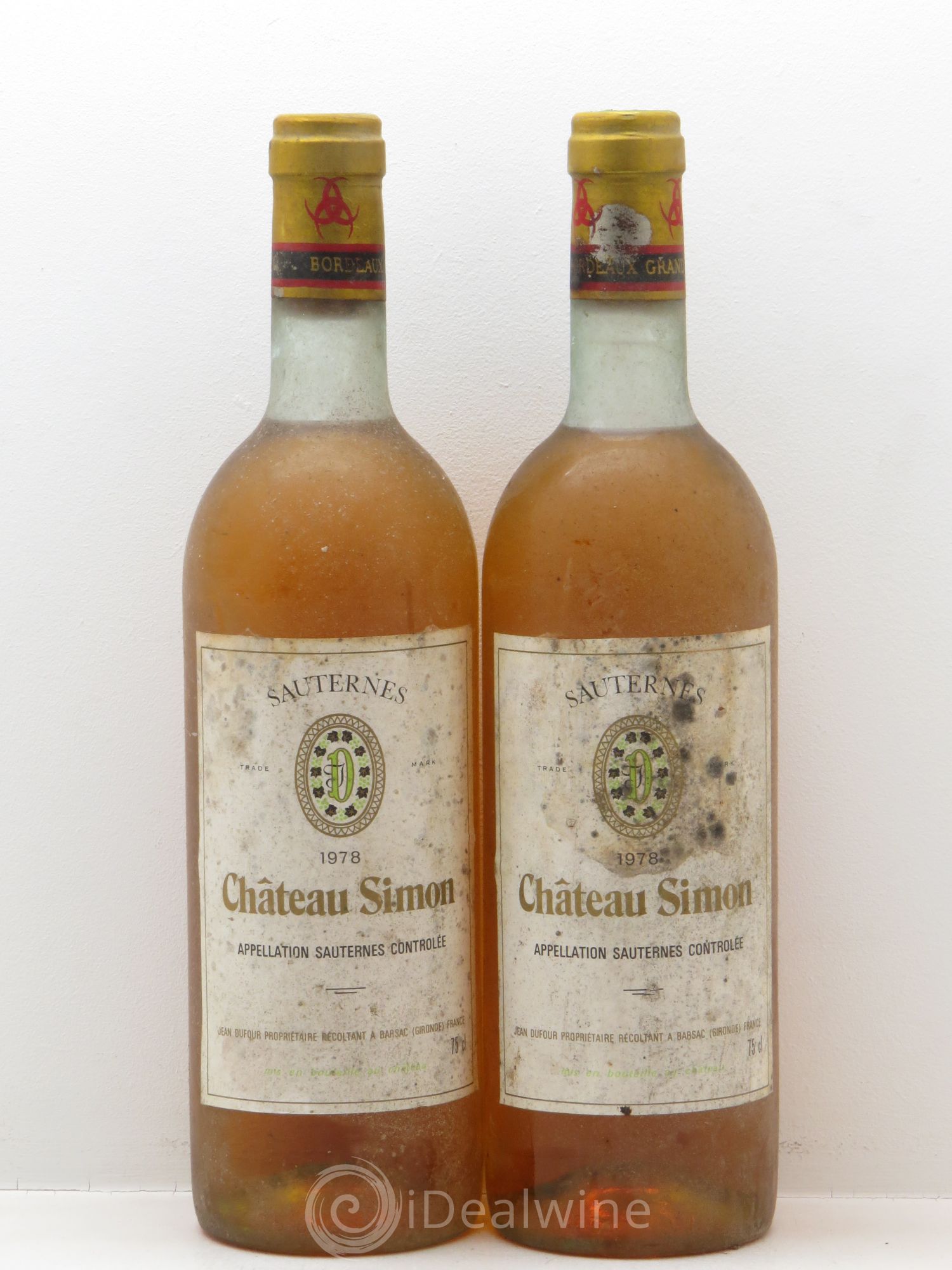 Château Simon 1978 - Lotto di 2 bottiglie - 0