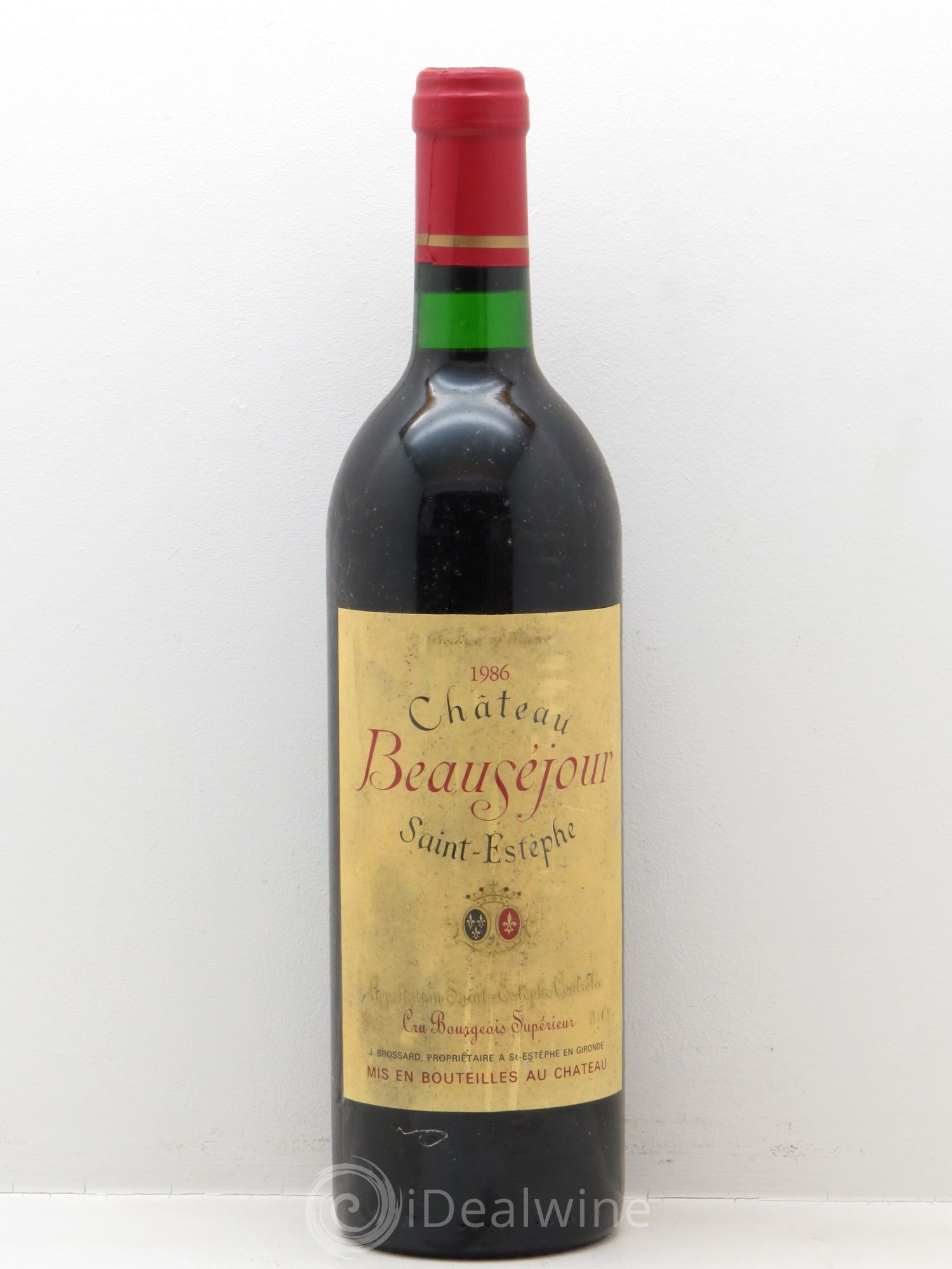 Saint-Estèphe Château Beauséjour 1986 - Lot de 1 bouteille - 0