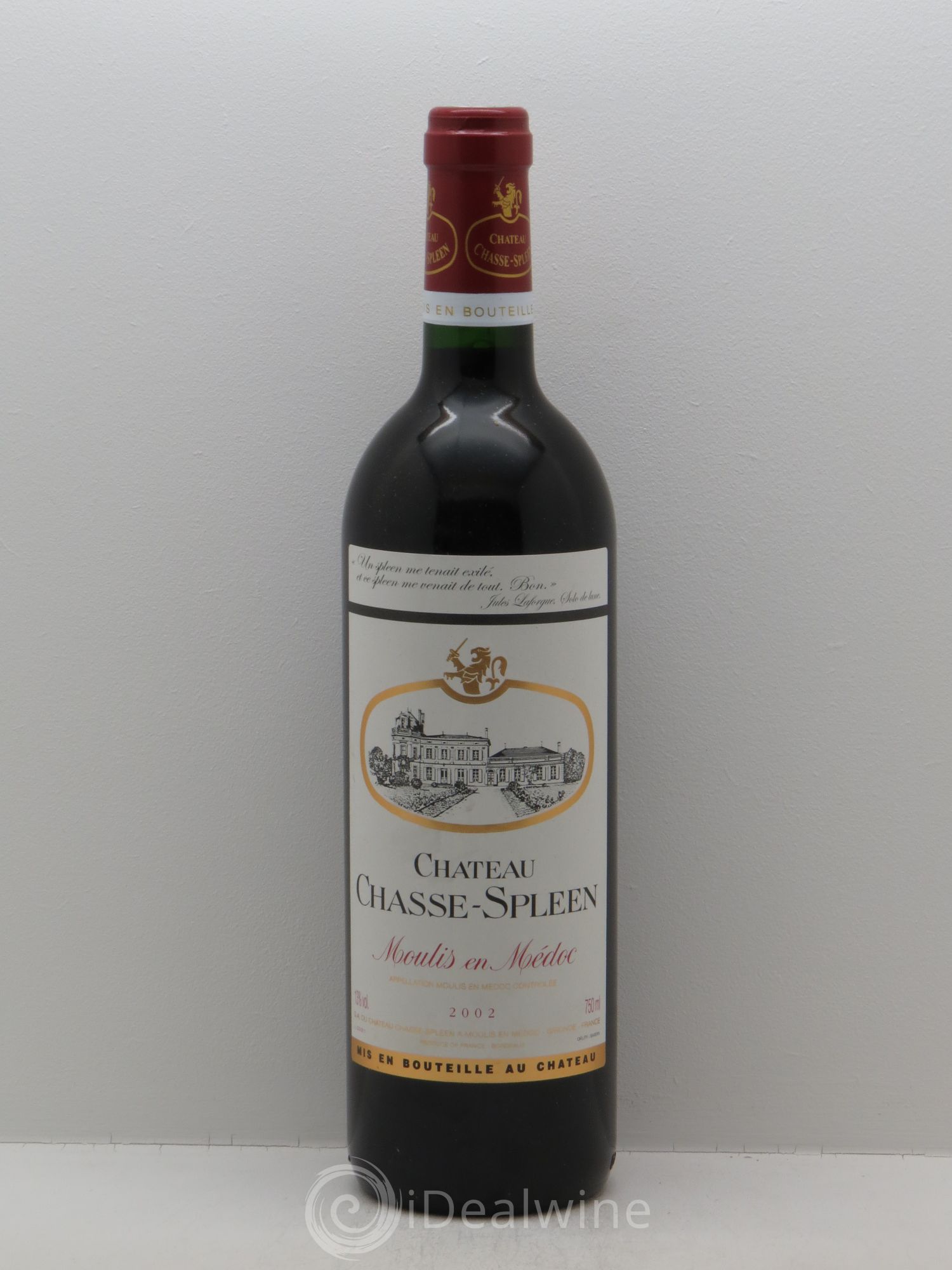 Château Chasse Spleen 2002 - Lot de 1 bouteille - 0