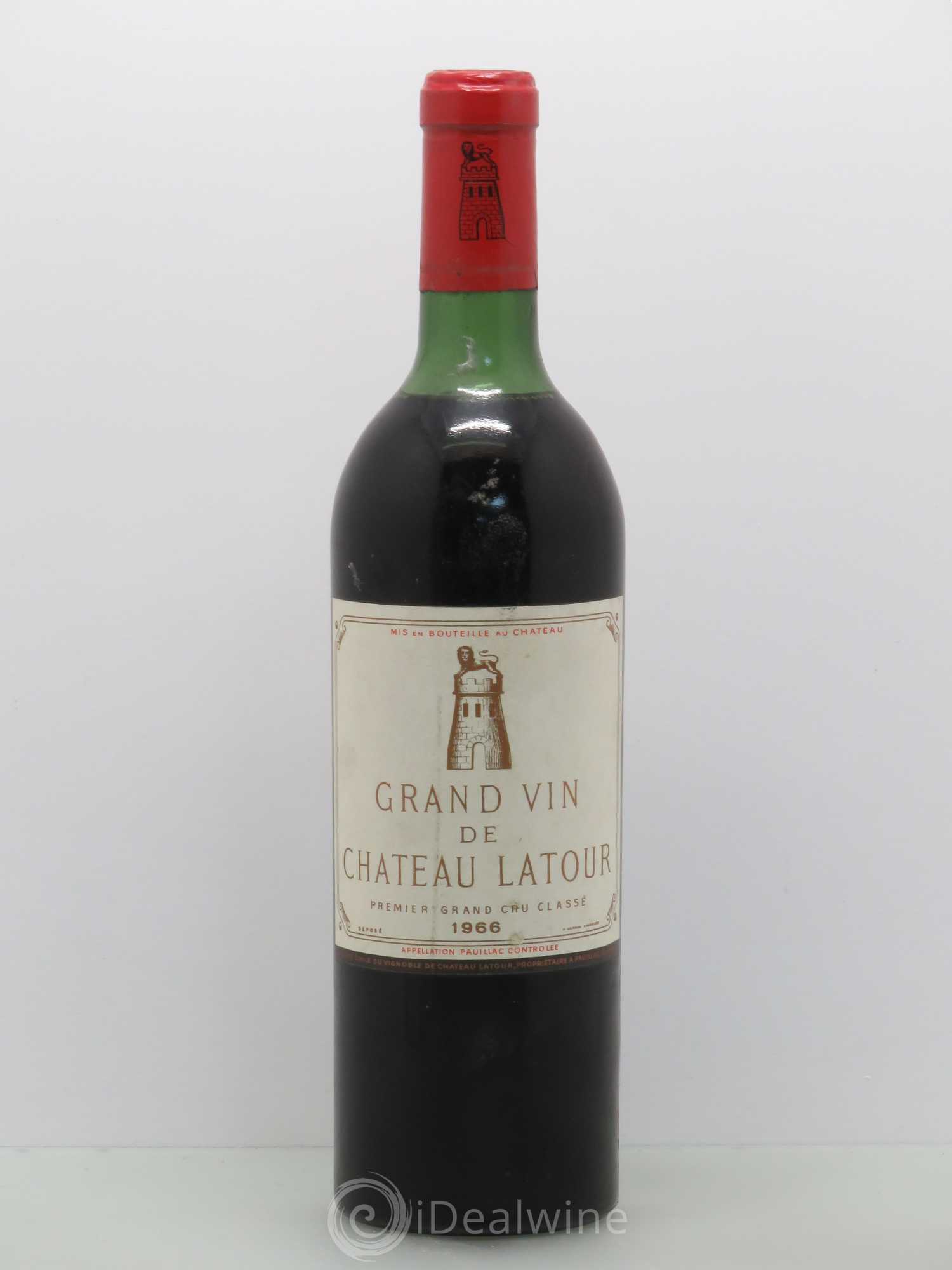 Château Latour 1er Grand Cru Classé 1966 - Lot de 1 bouteille - 0
