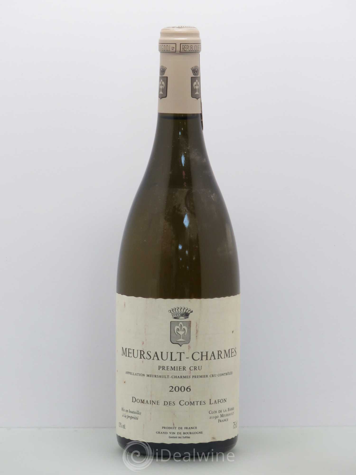 Meursault 1er Cru Charmes Comtes Lafon (Domaine des) 2006 - Lot de 1 bouteille - 0