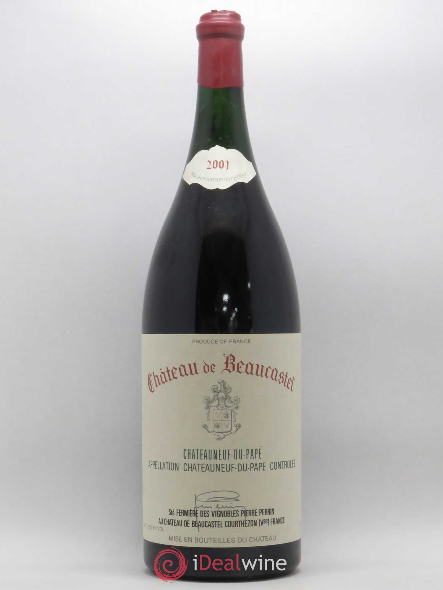 Châteauneuf-du-Pape Château de Beaucastel Famille Perrin 2001 - Lot de 1 double magnum - 0