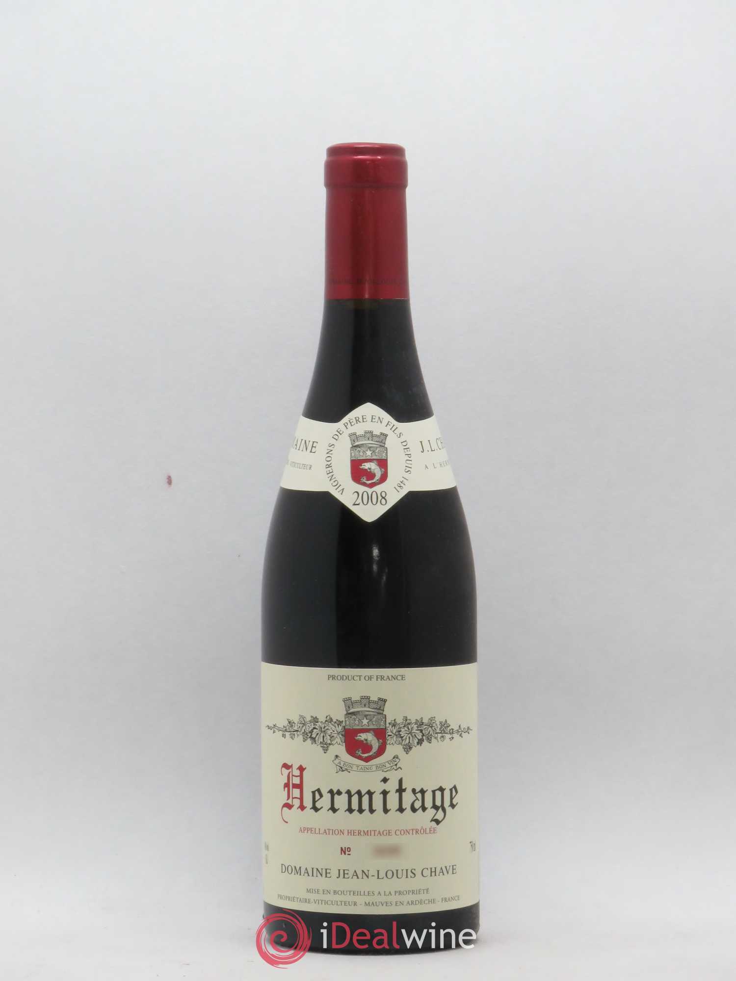 Hermitage Jean-Louis Chave 2008 - Lot de 1 bouteille - 0
