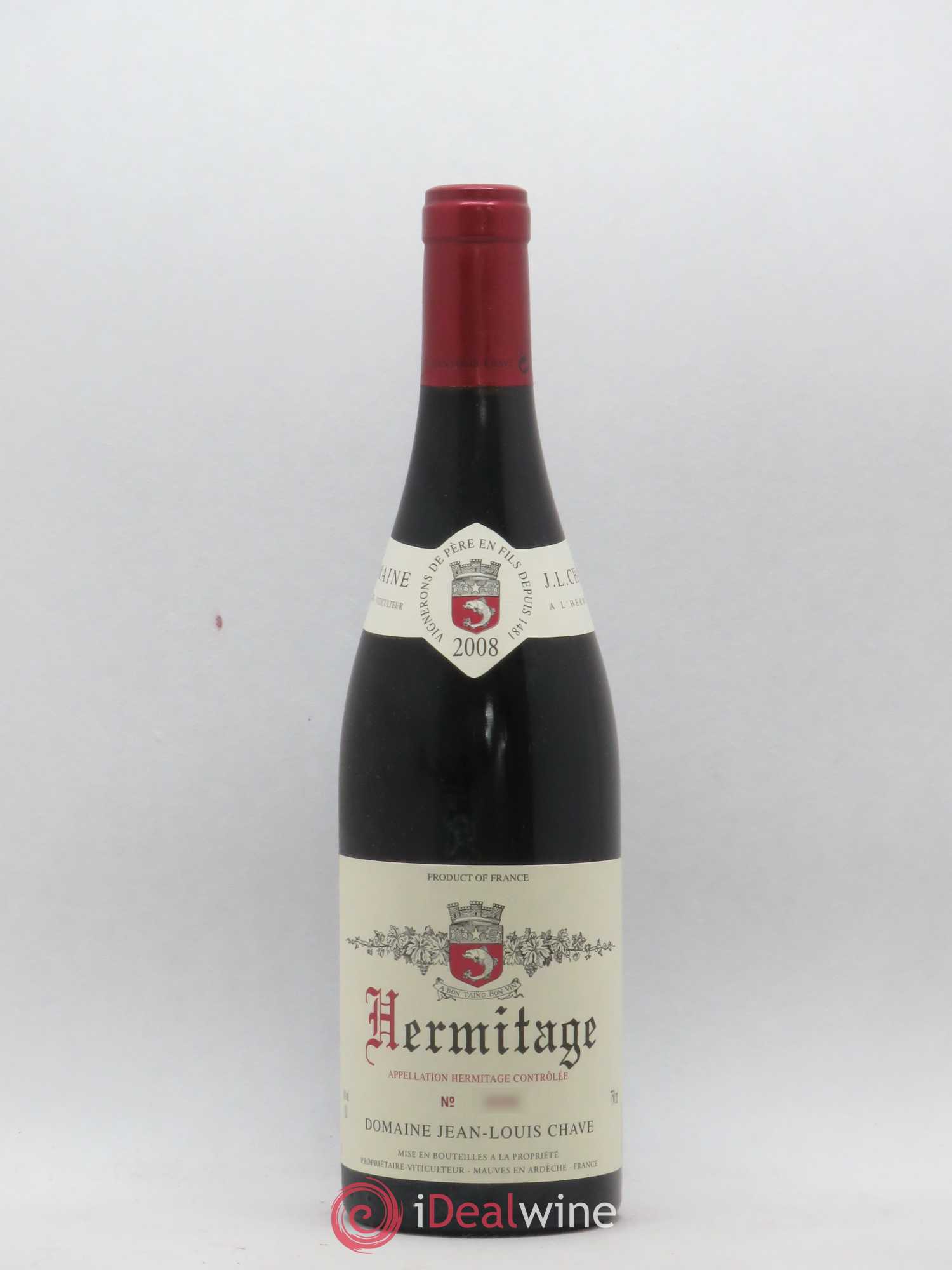 Hermitage Jean-Louis Chave 2008 - Lot de 1 bouteille - 0