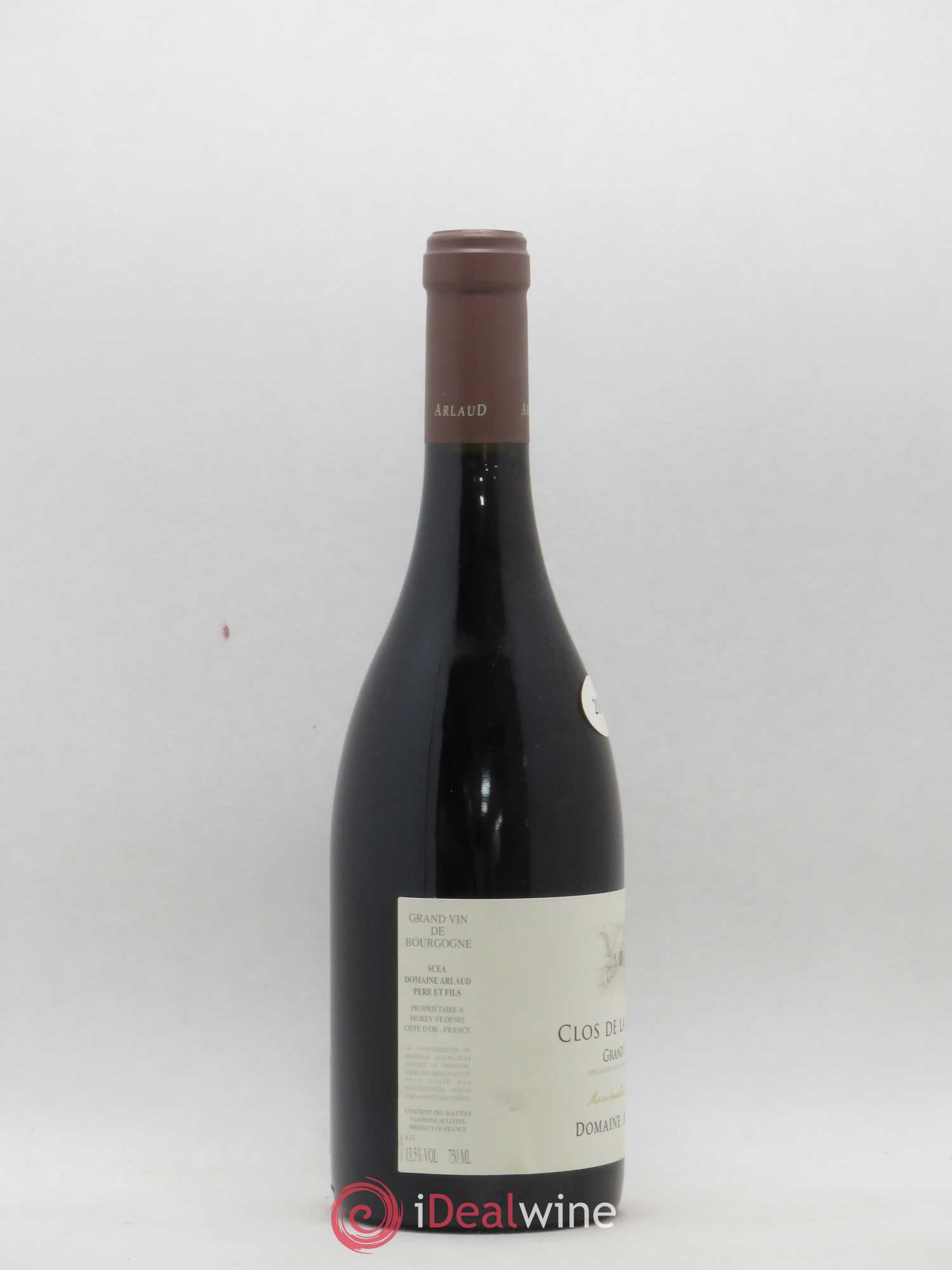 Clos de la Roche Grand Cru Arlaud 2010 - Lot de 1 bouteille - 1