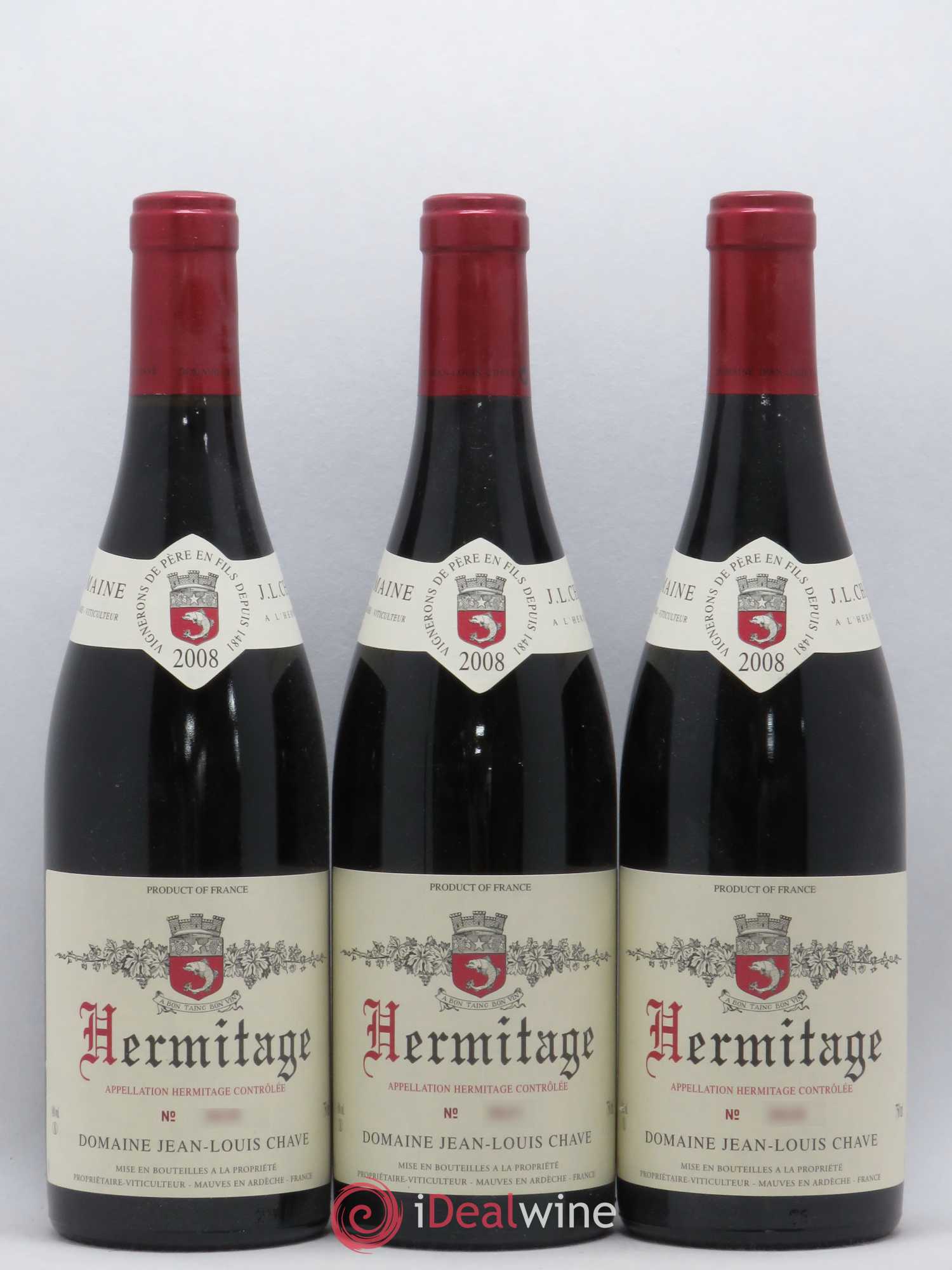 Hermitage Jean-Louis Chave 2008 - Lot de 6 bouteilles - 2