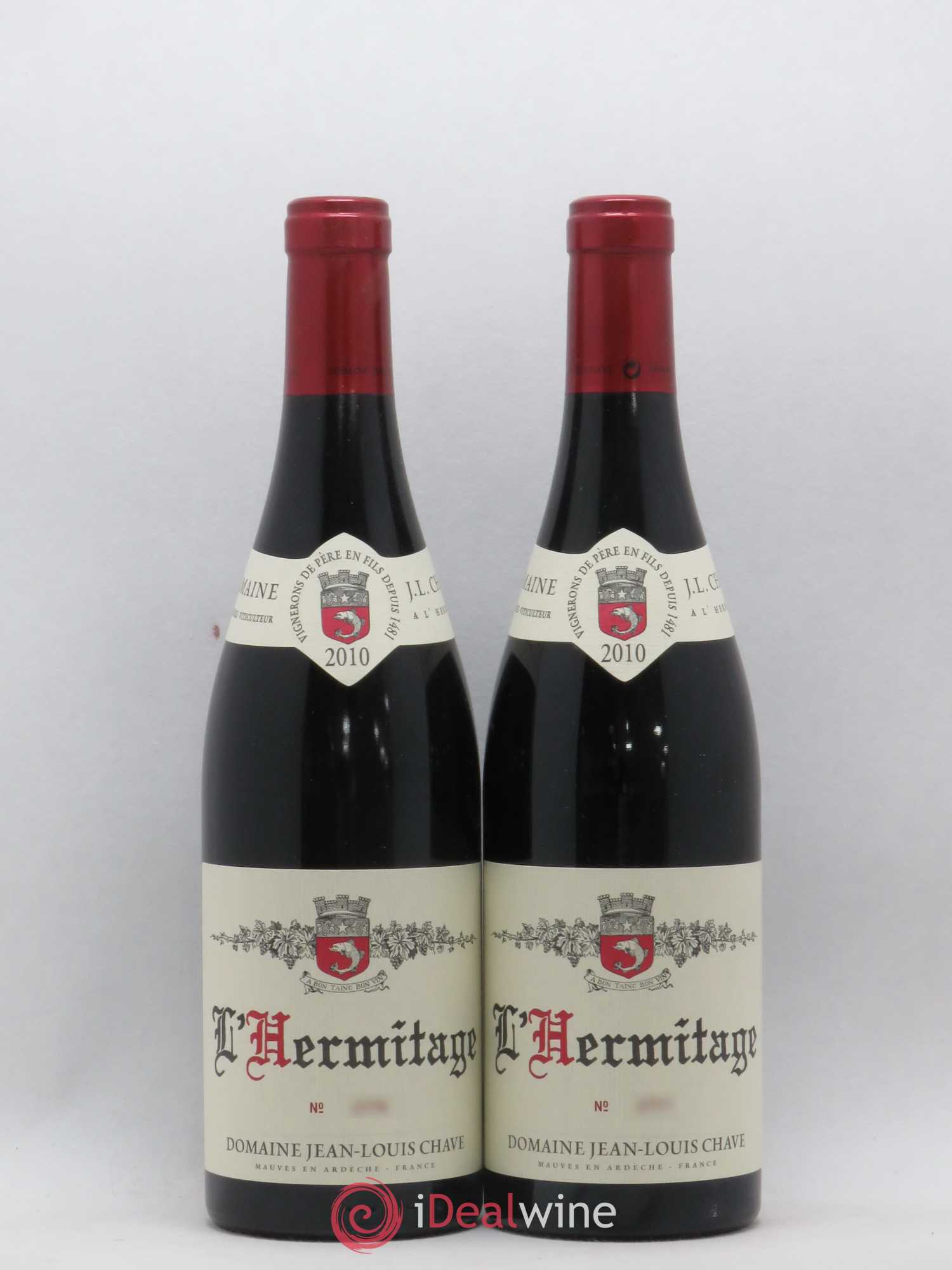 Hermitage Jean-Louis Chave 2010 - Lot de 2 bouteilles - 0