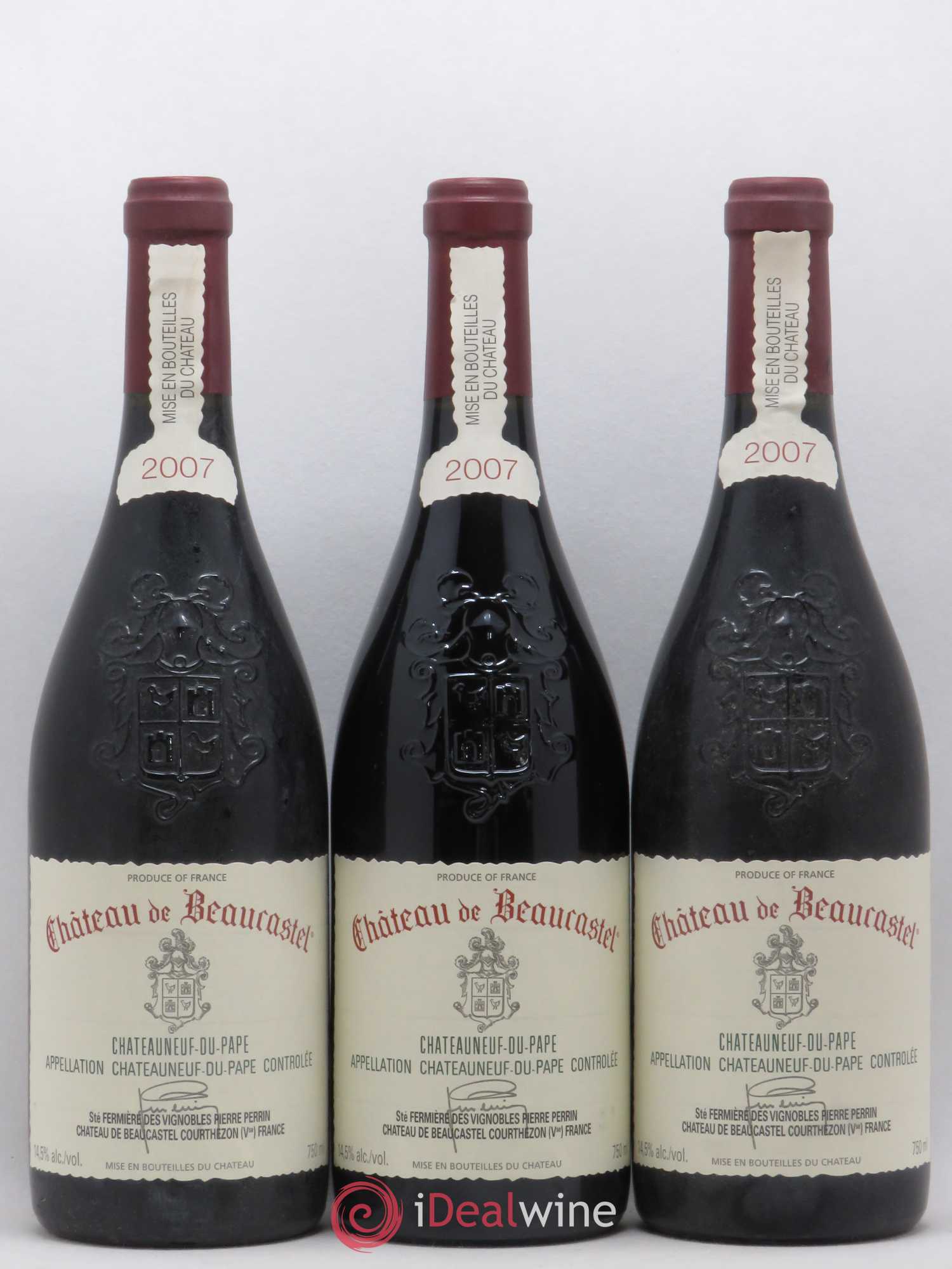 Châteauneuf-du-Pape Château de Beaucastel Famille Perrin 2007 - Lot de 6 bouteilles - 1