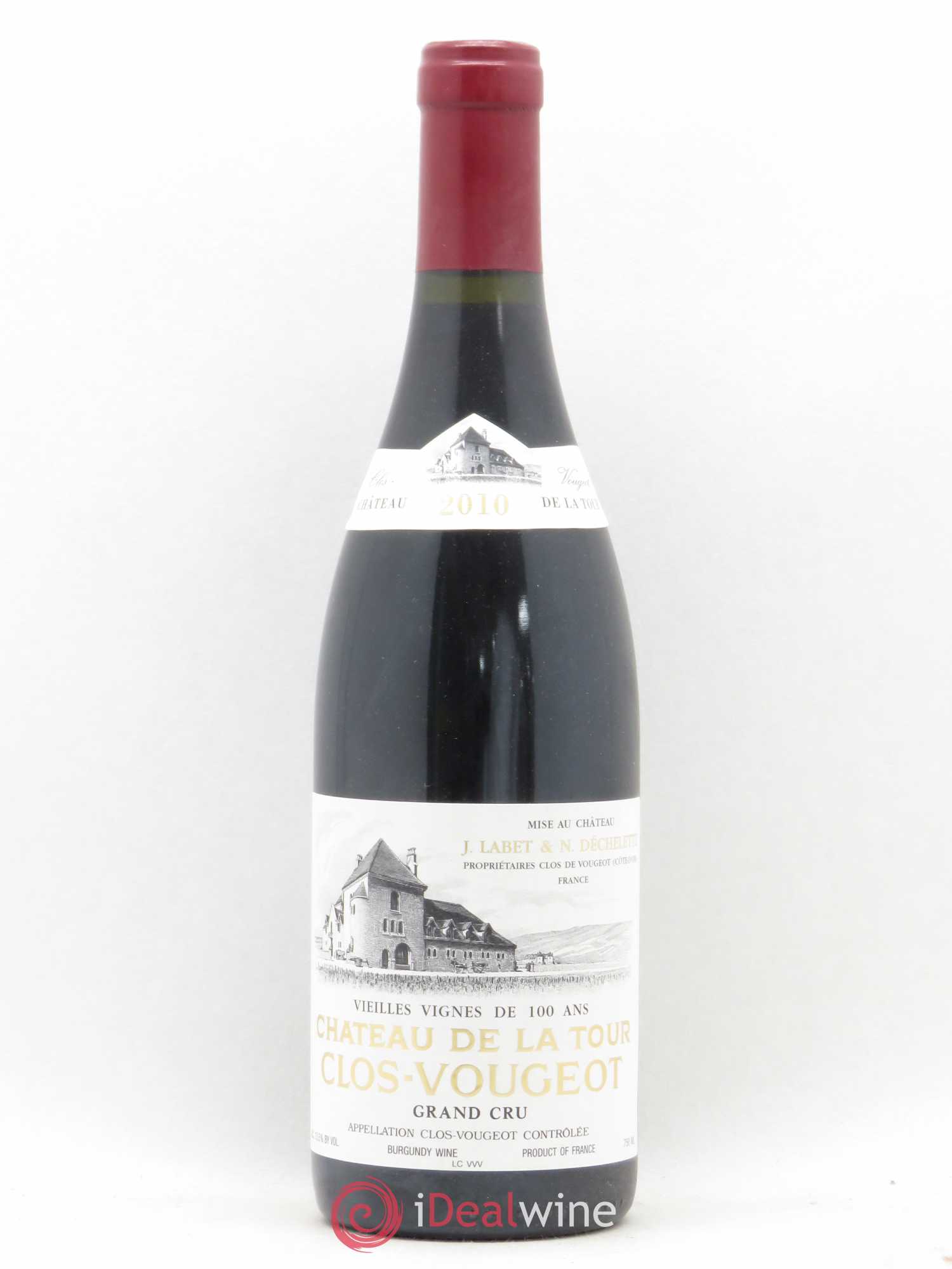 Clos de Vougeot Grand Cru Vieilles Vignes Château de La Tour 2010 - Lot de 1 bouteille - 0
