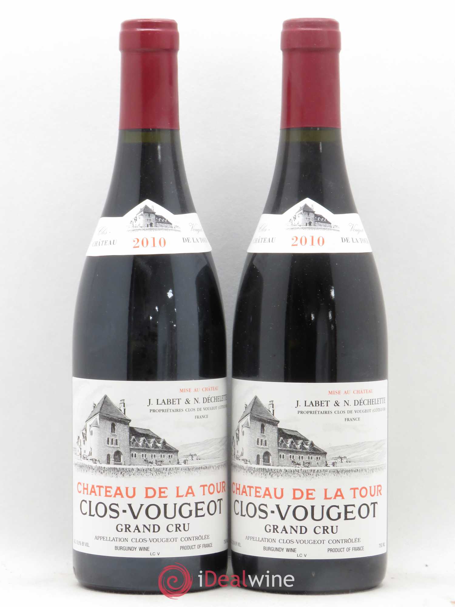 Clos de Vougeot Grand Cru Château de La Tour 2010 - Lot de 2 bouteilles - 0