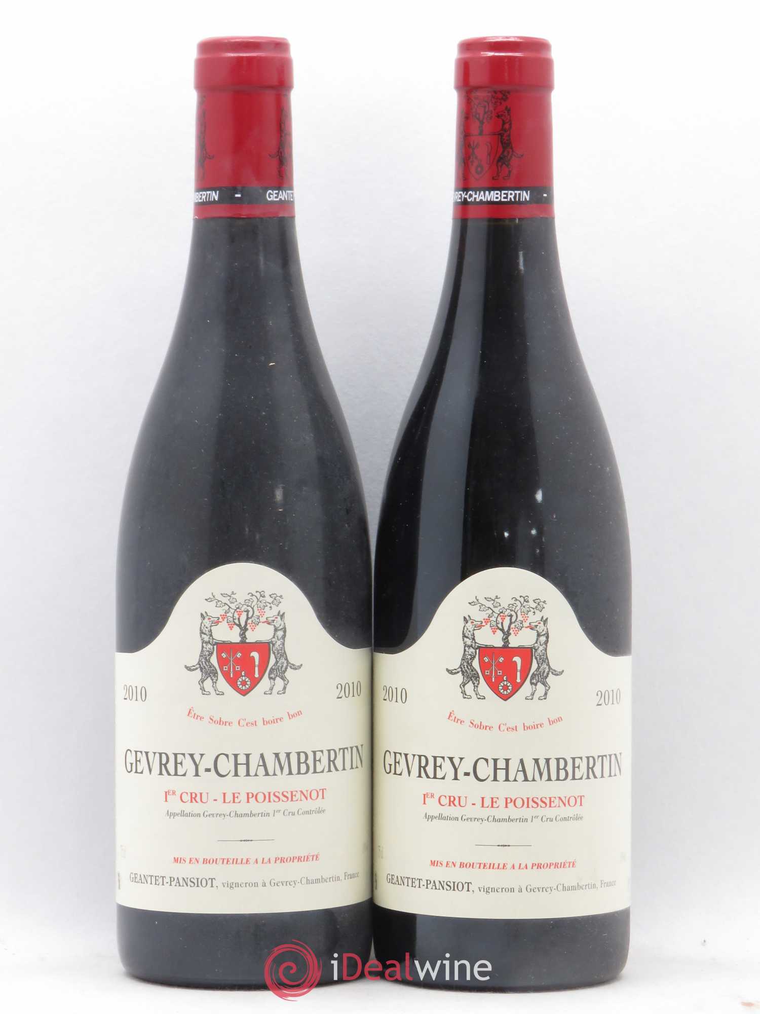 Gevrey-Chambertin 1er Cru Le Poissenot Geantet-Pansiot 2010 - Lot de 2 bouteilles - 0
