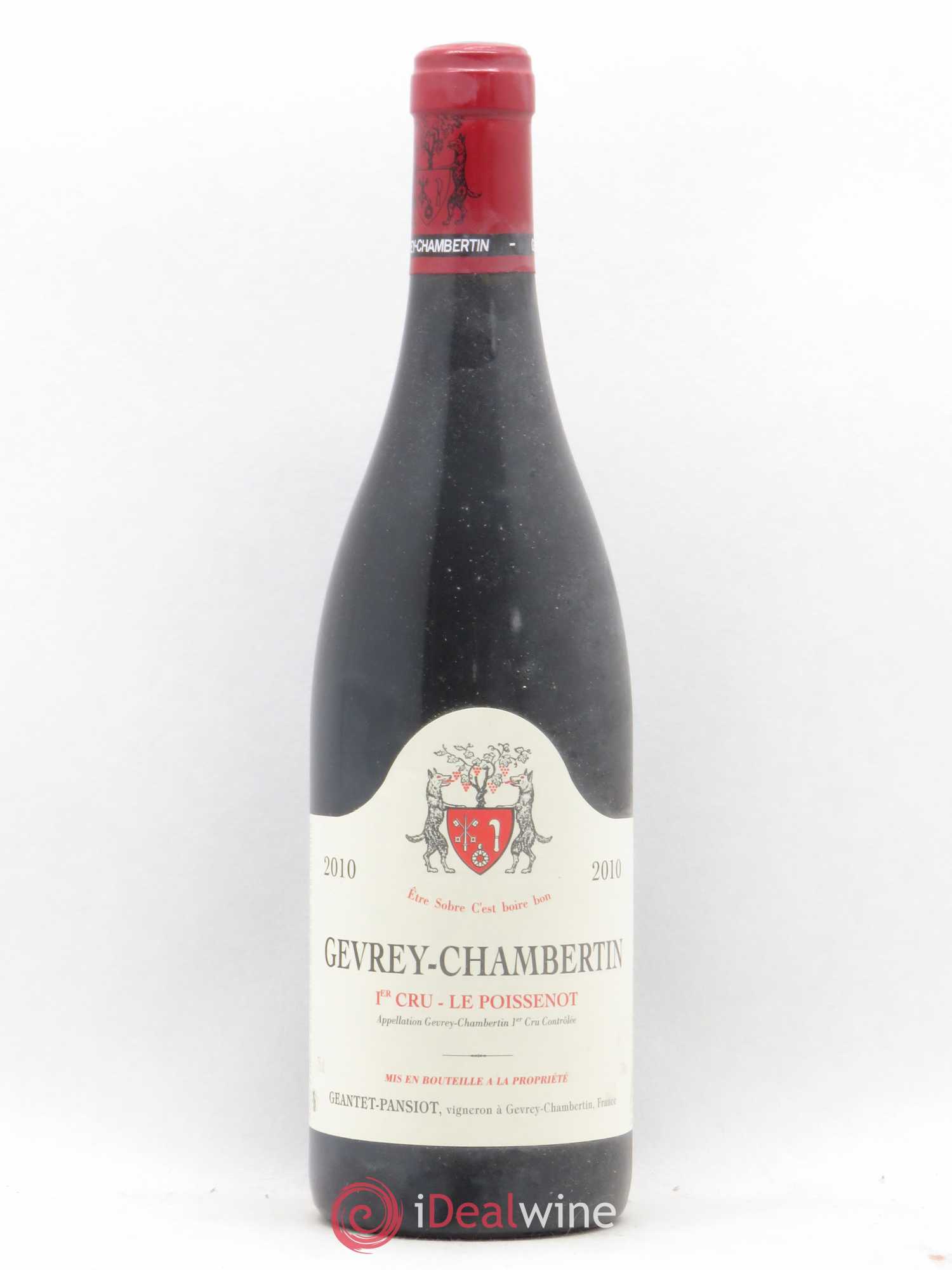 Gevrey-Chambertin 1er Cru Le Poissenot Geantet-Pansiot 2010 - Lot de 1 bouteille - 0