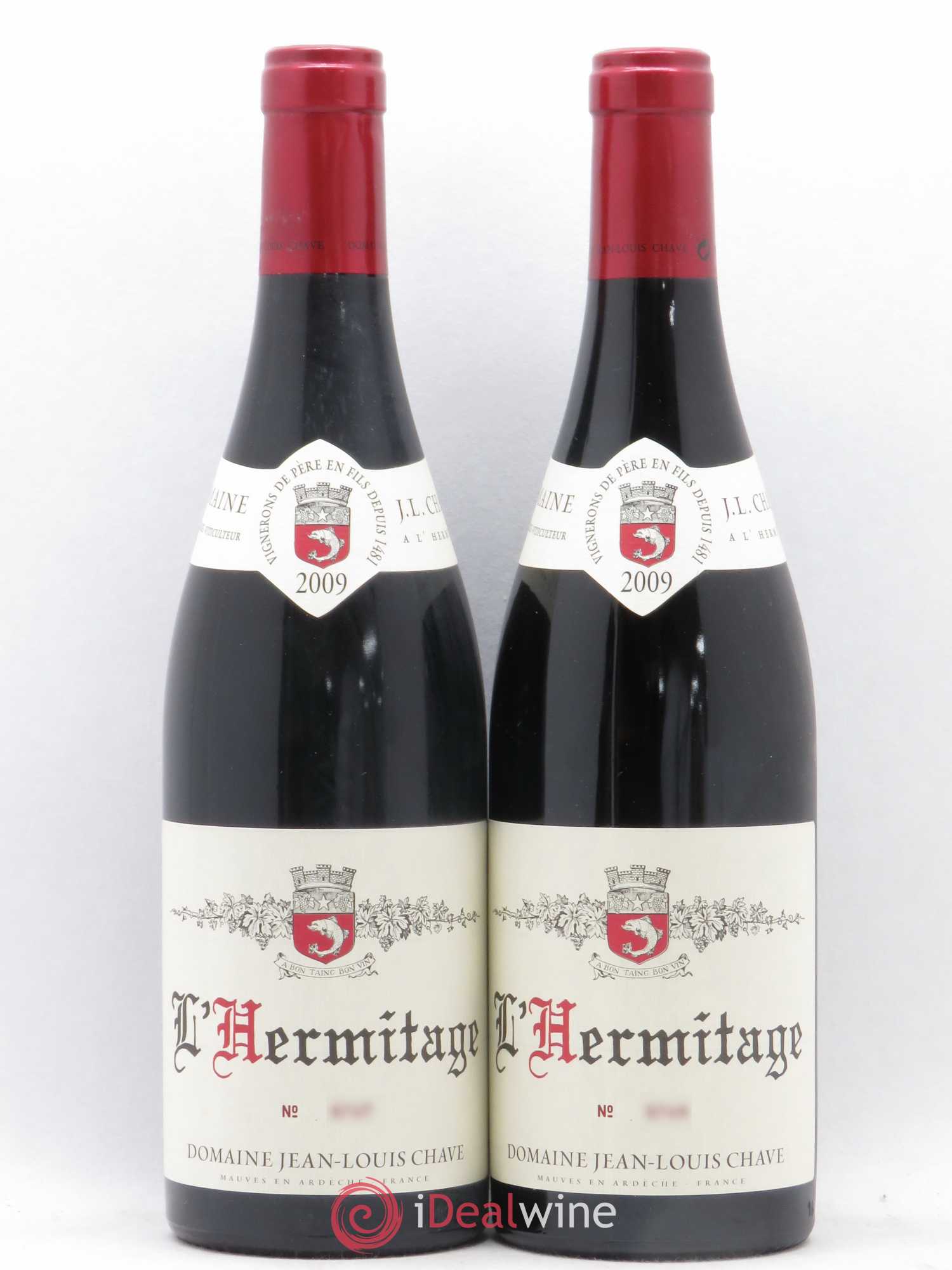 Hermitage Jean-Louis Chave 2009 - Lot de 2 bouteilles - 0
