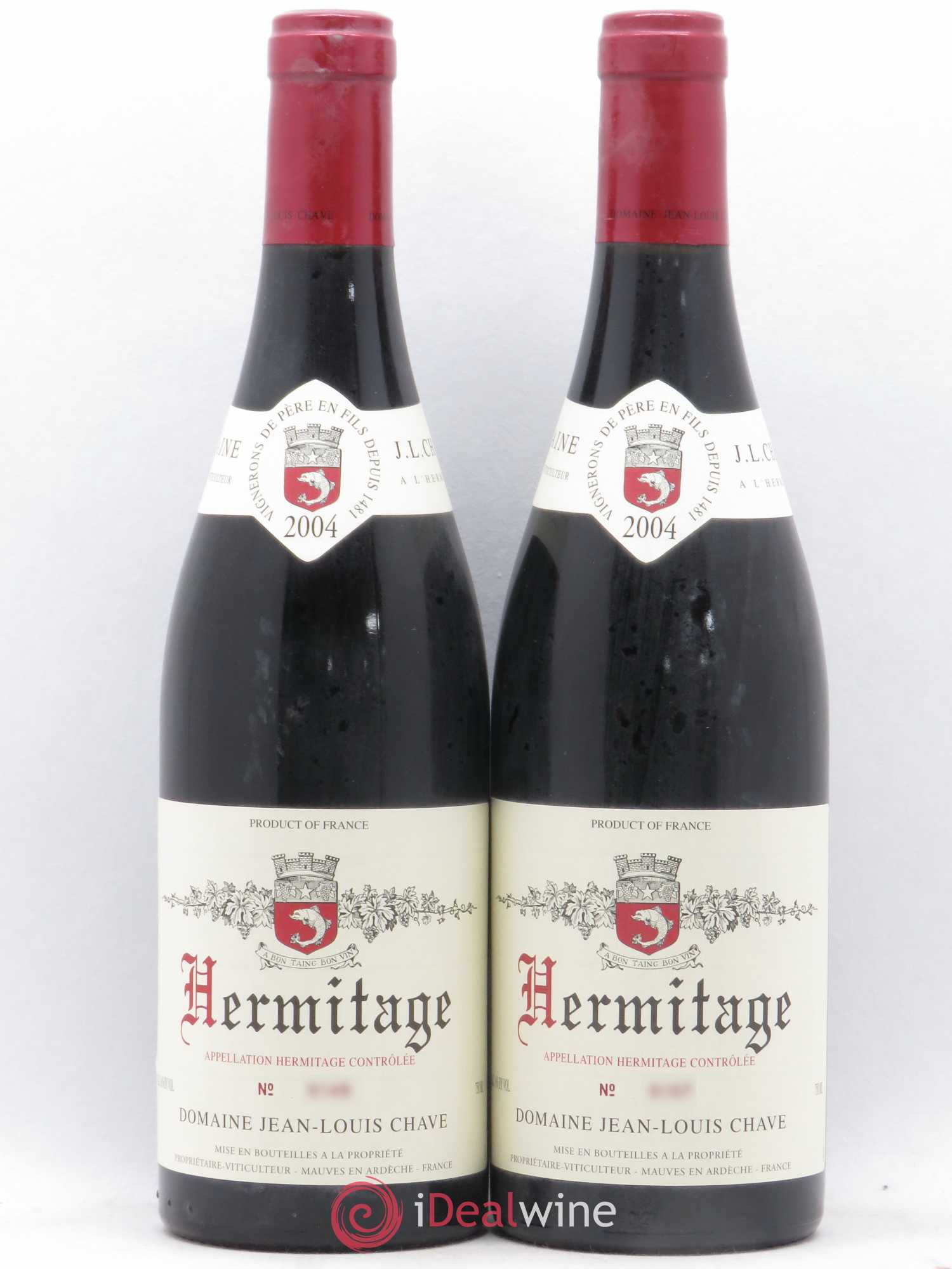 Hermitage Jean-Louis Chave 2004 - Lot de 2 bouteilles - 0
