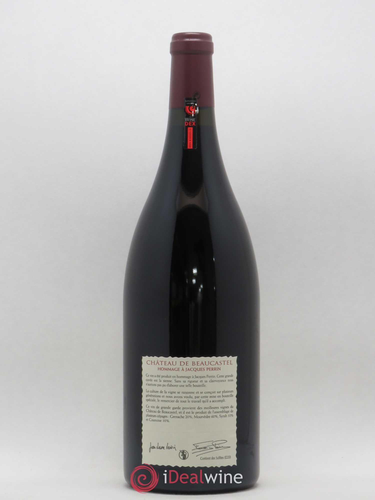 Châteauneuf-du-Pape Château de Beaucastel Hommage à Jacques Perrin Famille Perrin 2007 - Lot de 1 magnum - 1