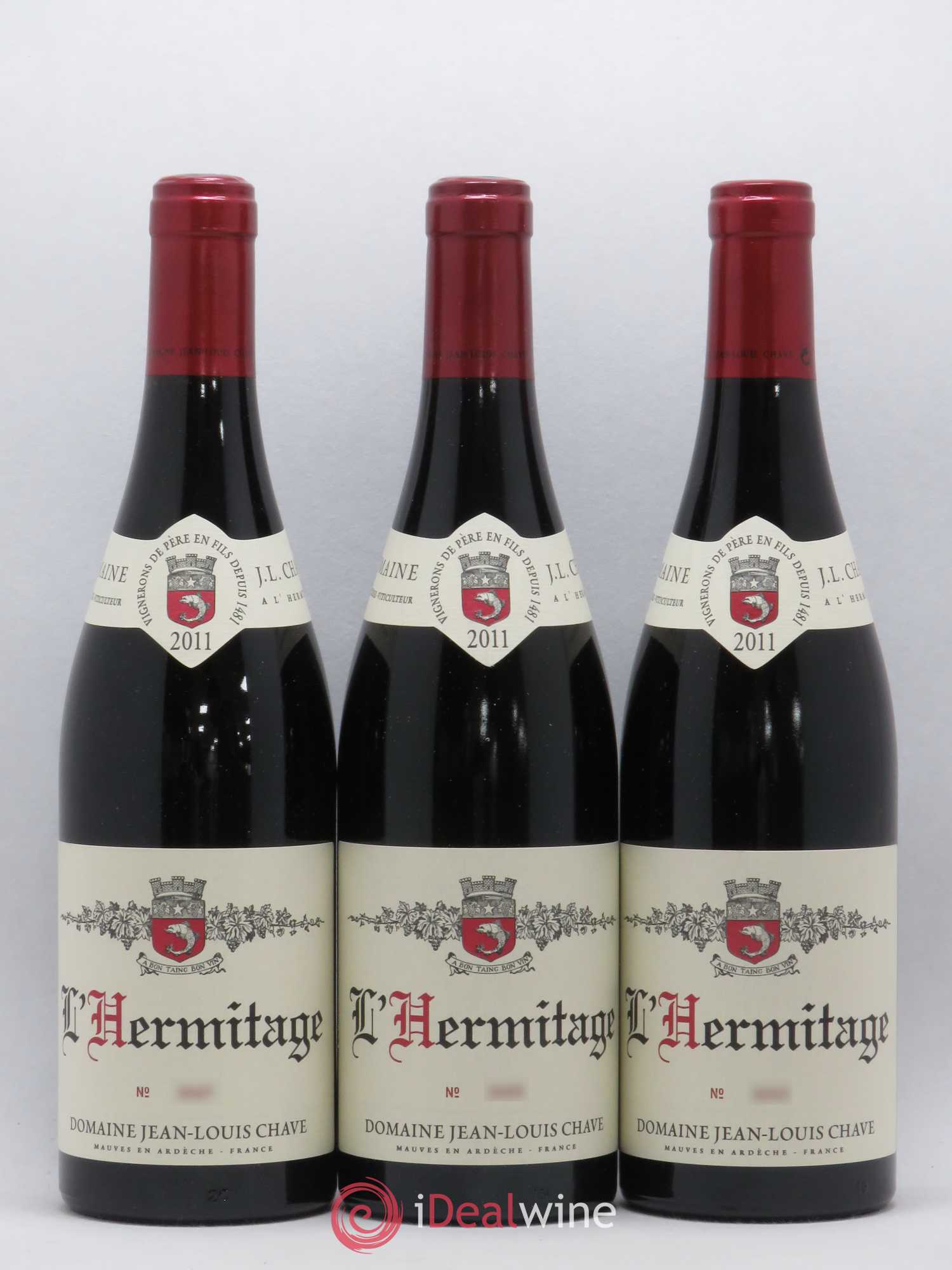 Hermitage Jean-Louis Chave 2011 - Lot de 3 bouteilles - 0