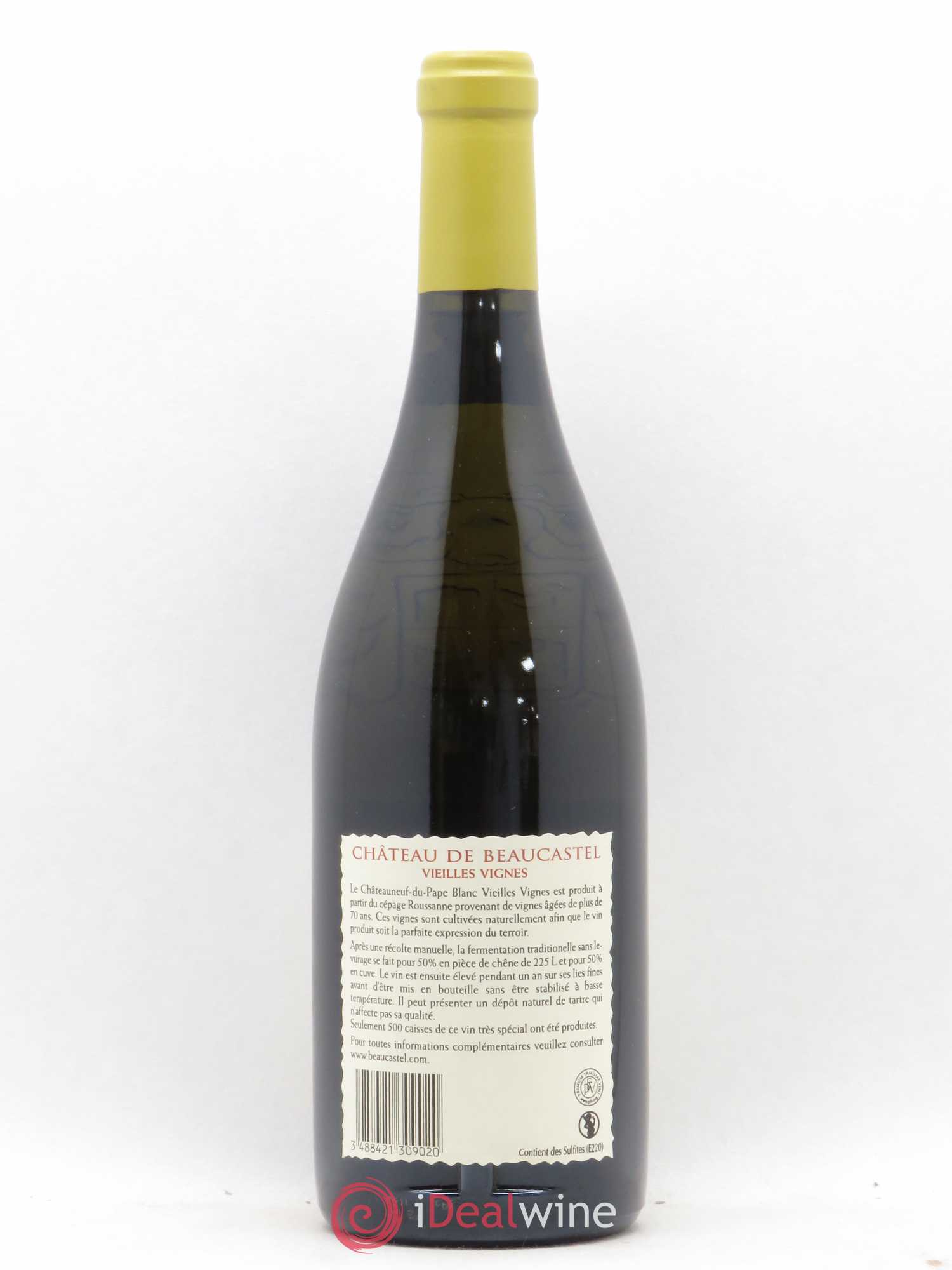 Châteauneuf-du-Pape Château de Beaucastel Vieilles vignes Roussanne Famille Perrin 2009 - Lot de 1 bouteille - 1