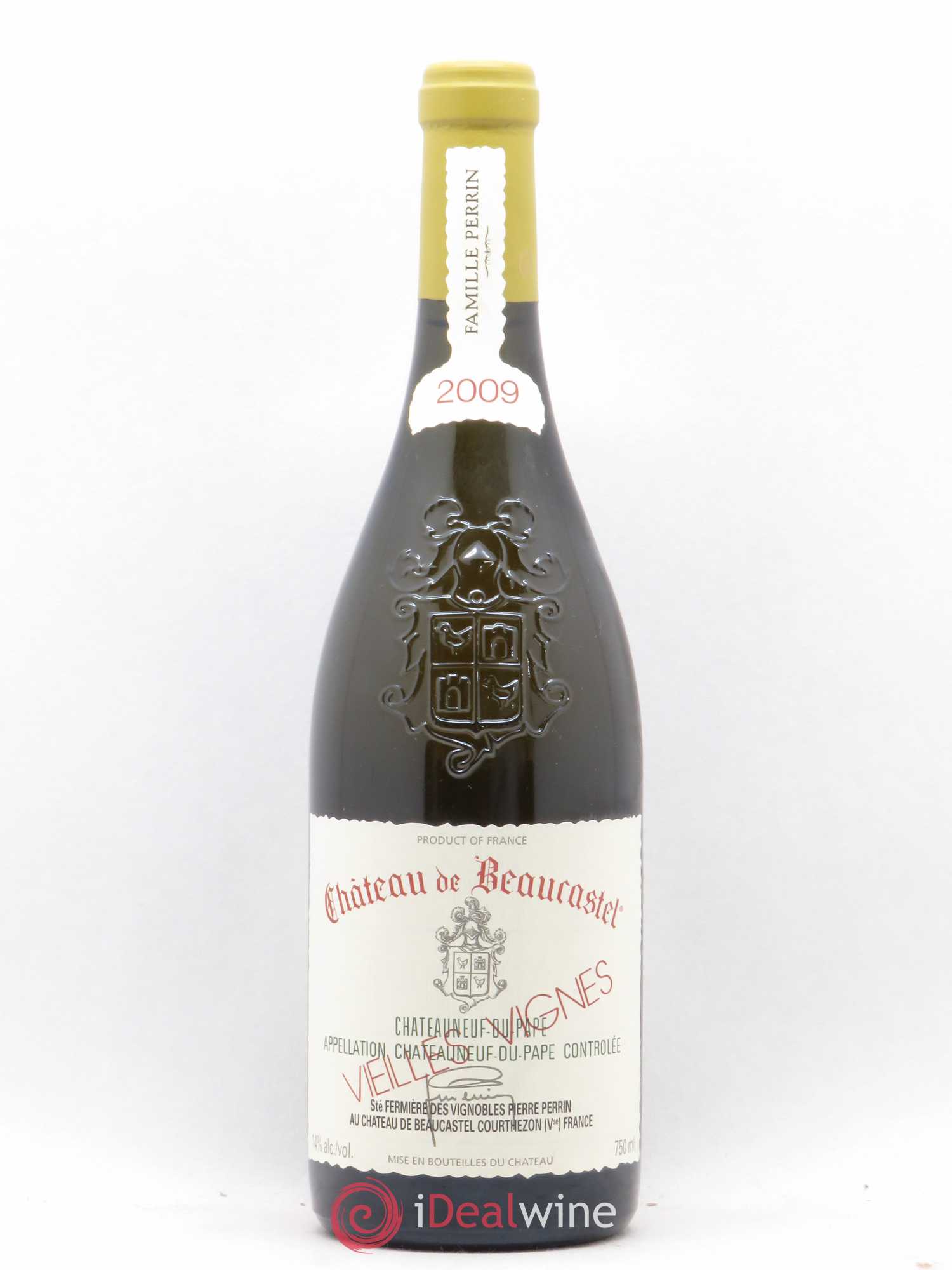 Châteauneuf-du-Pape Château de Beaucastel Vieilles vignes Roussanne Famille Perrin 2009 - Lot de 1 bouteille - 0