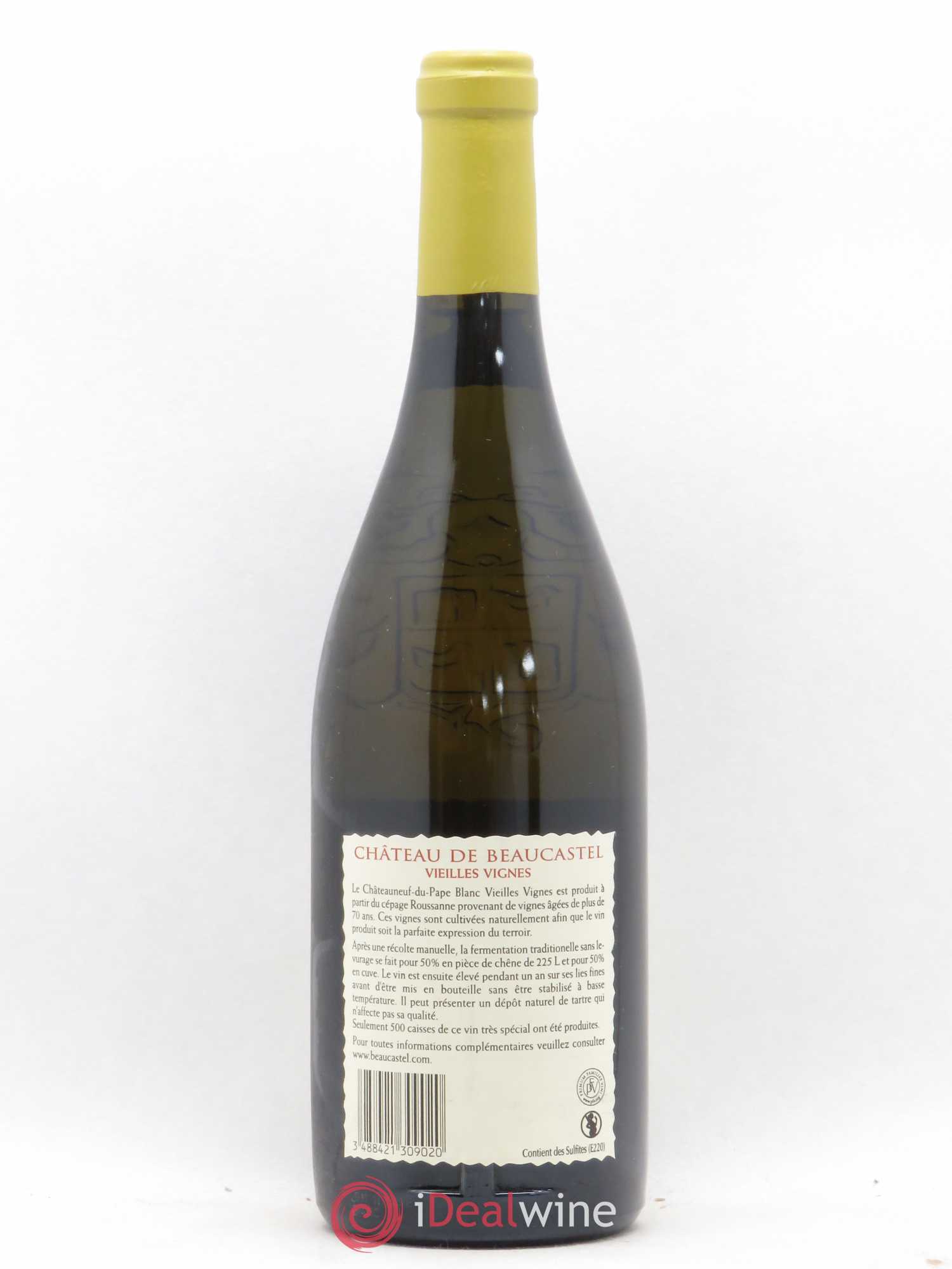 Châteauneuf-du-Pape Château de Beaucastel Vieilles vignes Roussanne Famille Perrin 2009 - Lot de 1 bouteille - 1
