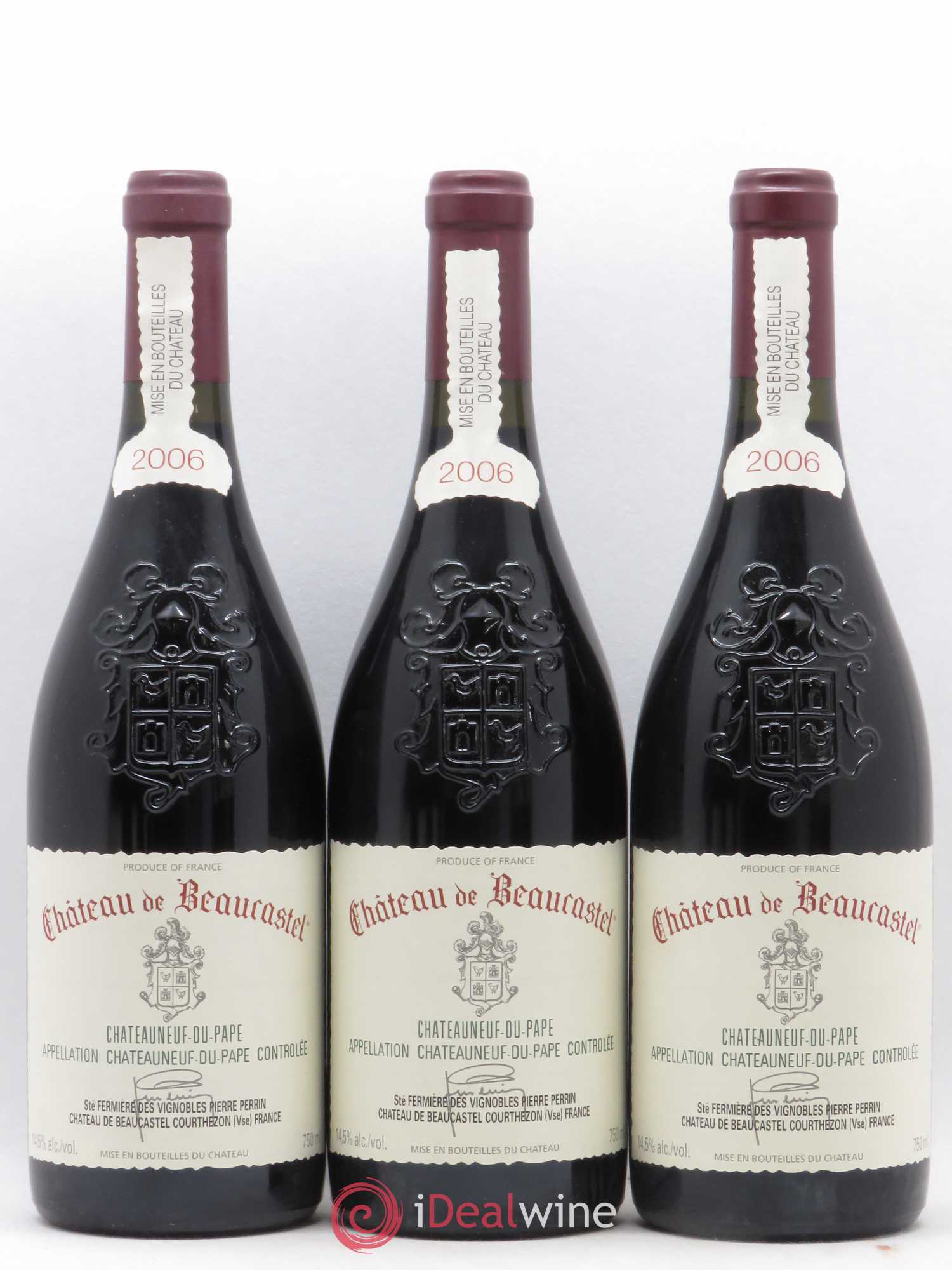 Châteauneuf-du-Pape Château de Beaucastel Famille Perrin 2006 - Lot de 6 bouteilles - 1