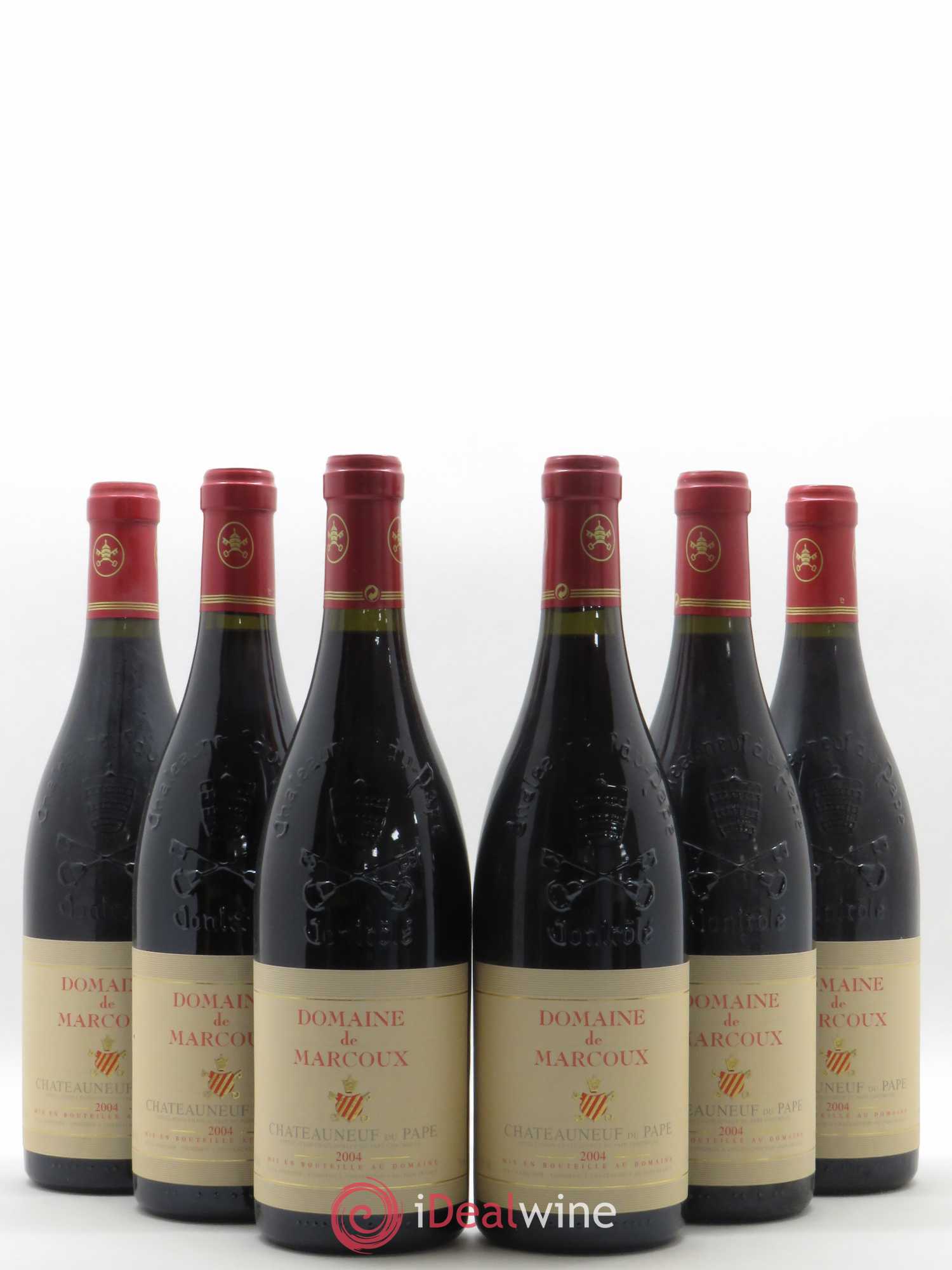 Châteauneuf-du-Pape Marcoux (Domaine de) 2004 - Lot de 6 bouteilles - 0