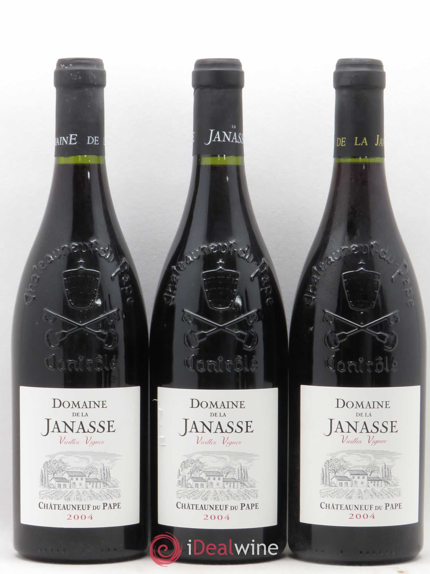 Châteauneuf-du-Pape Cuvée Vieilles Vignes La Janasse (Domaine de) 2004 - Lot de 6 bouteilles - 2