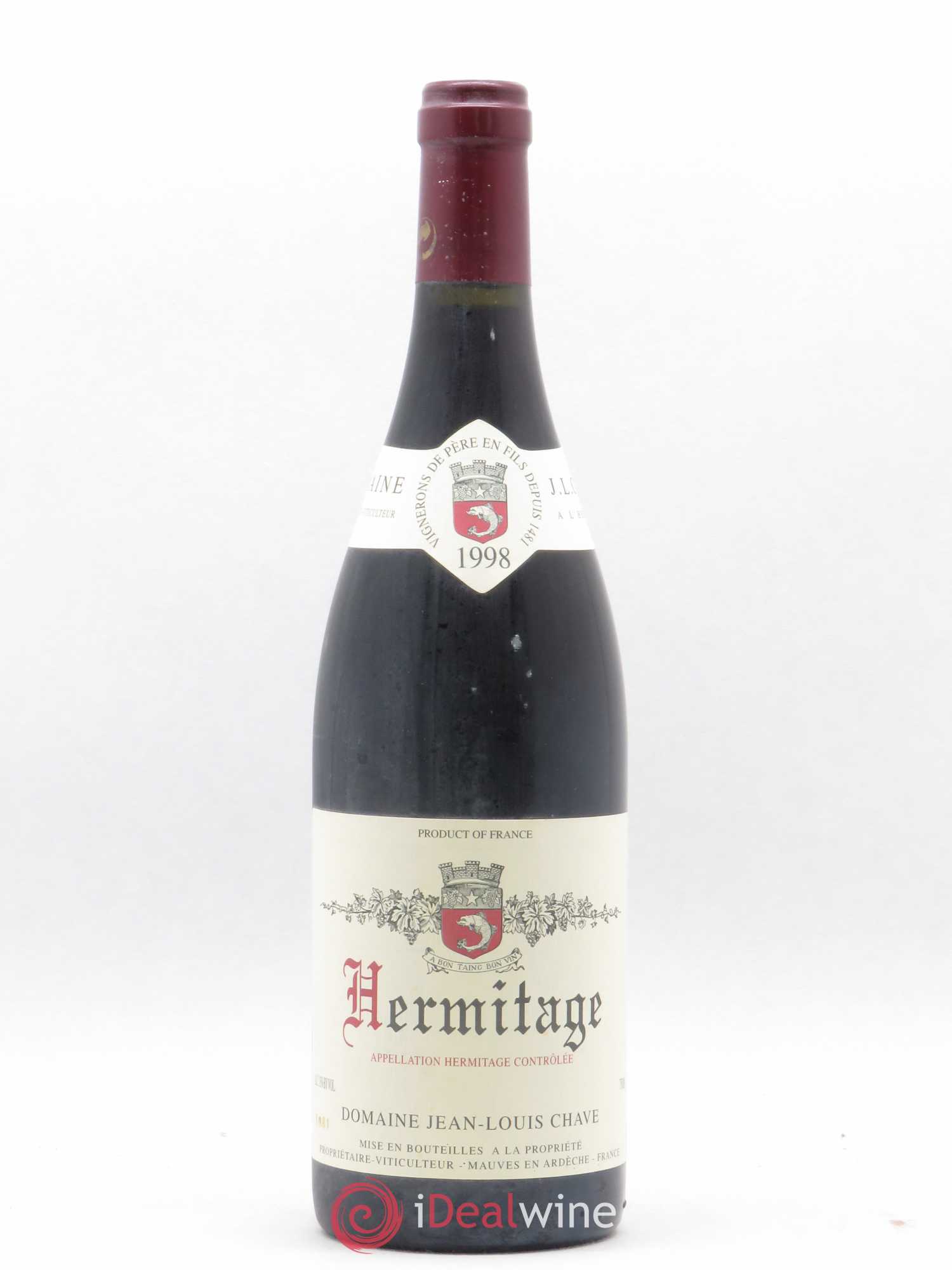 Hermitage Jean-Louis Chave 1998 - Lot de 1 bouteille - 0