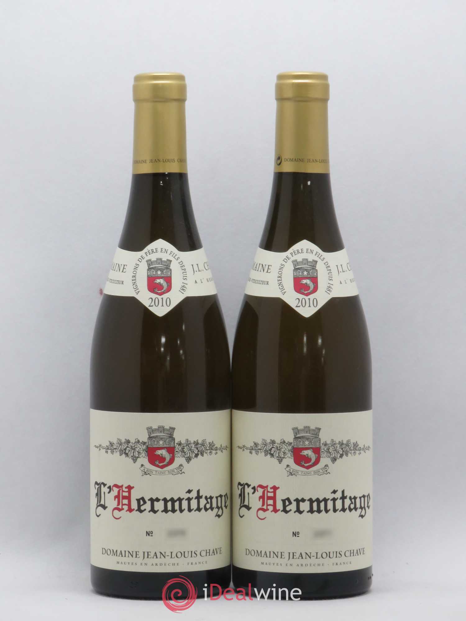 Hermitage Jean-Louis Chave 2010 - Lot de 2 bouteilles - 0