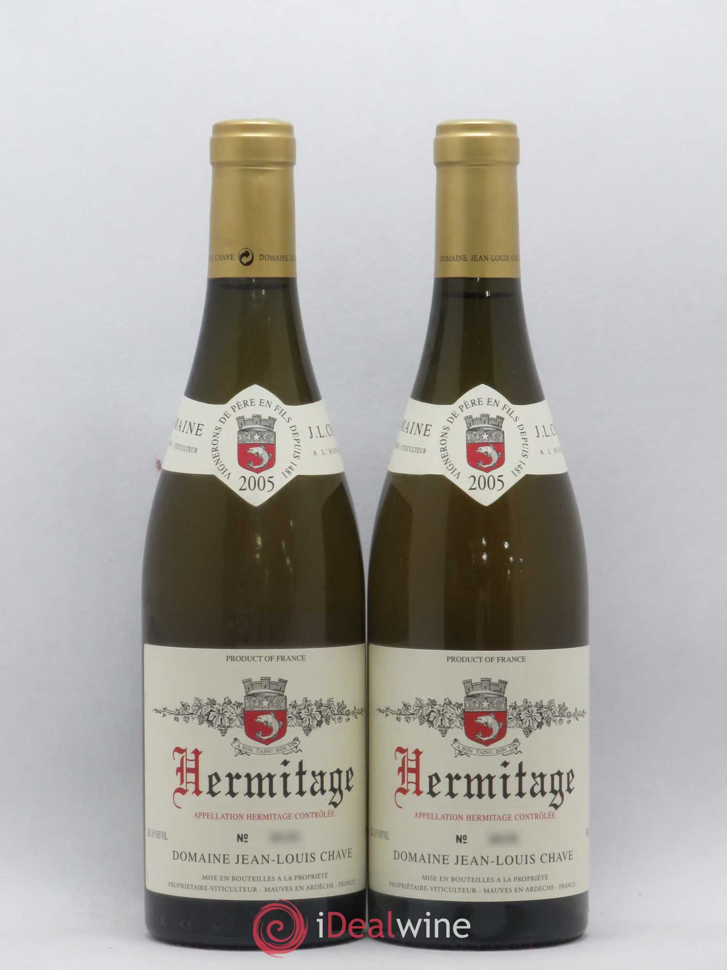 Hermitage Jean-Louis Chave 2005 - Lot de 2 bouteilles - 0