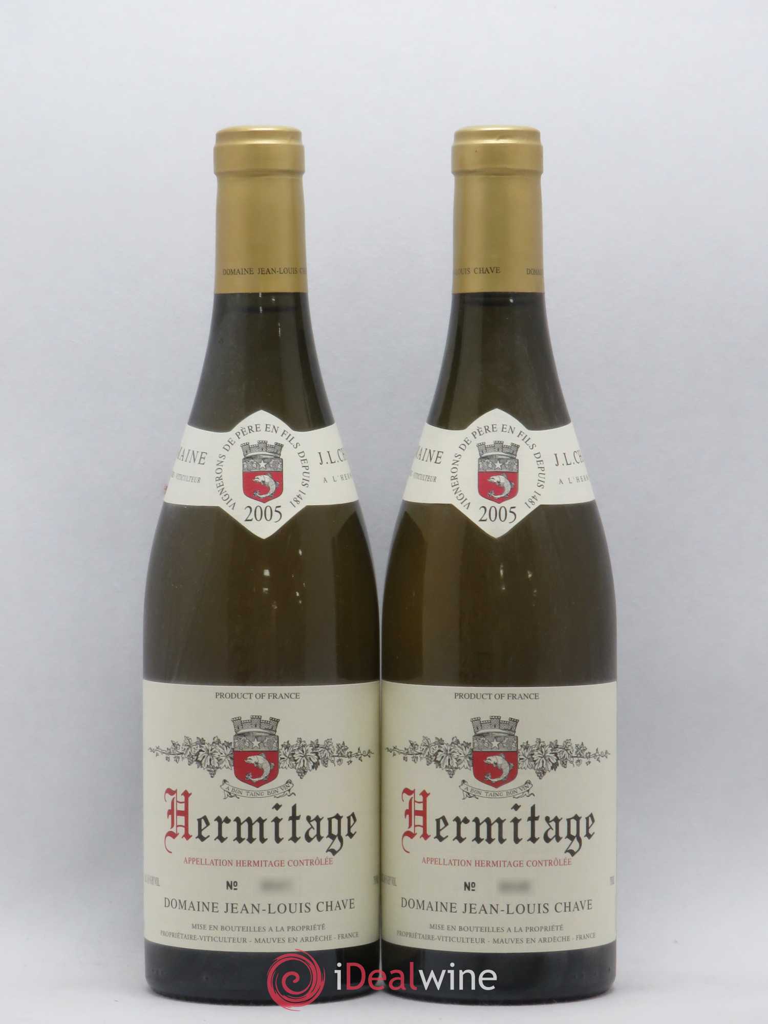 Hermitage Jean-Louis Chave 2005 - Lot de 2 bouteilles - 0