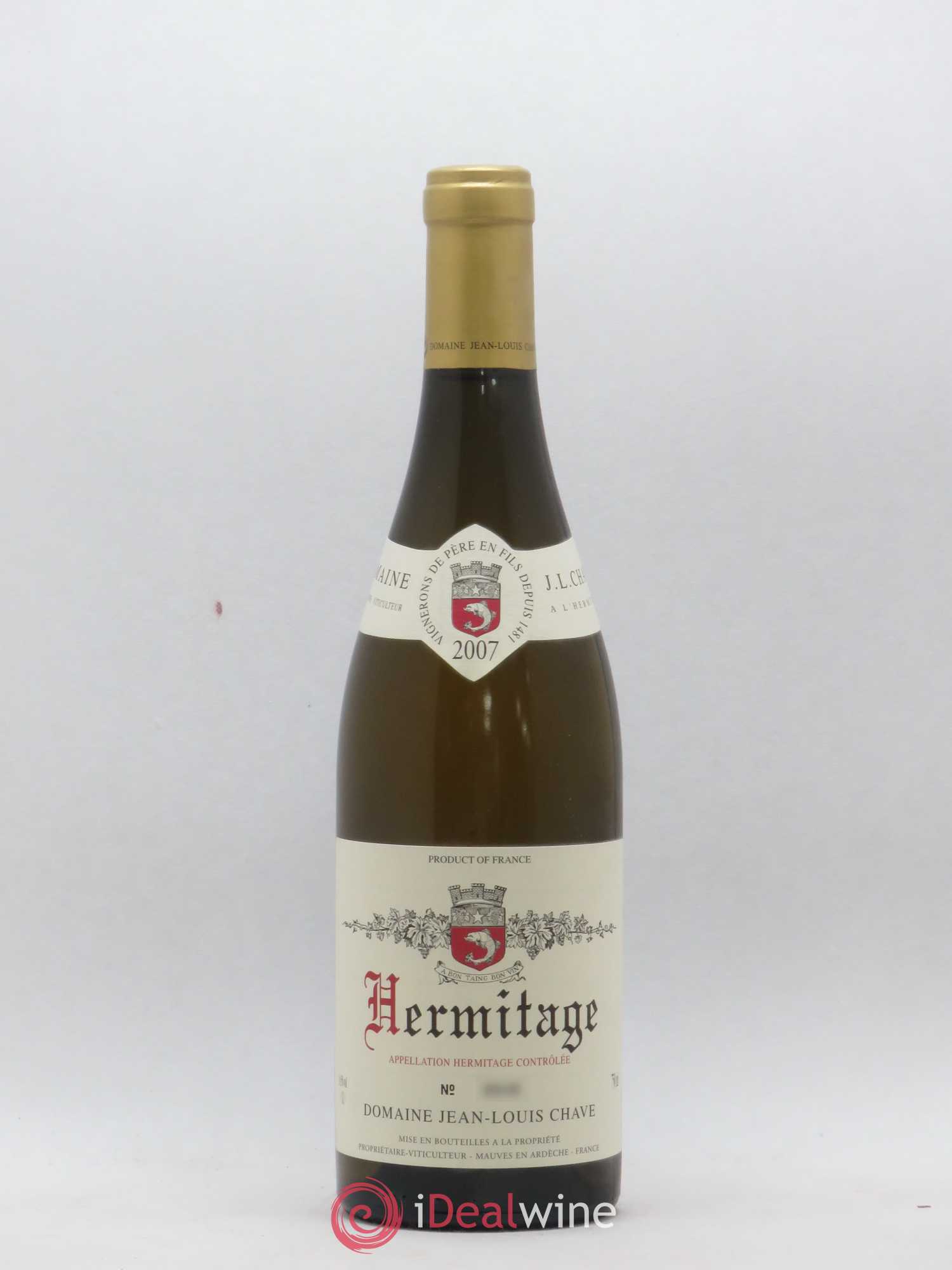 Hermitage Jean-Louis Chave 2007 - Lot de 1 bouteille - 0