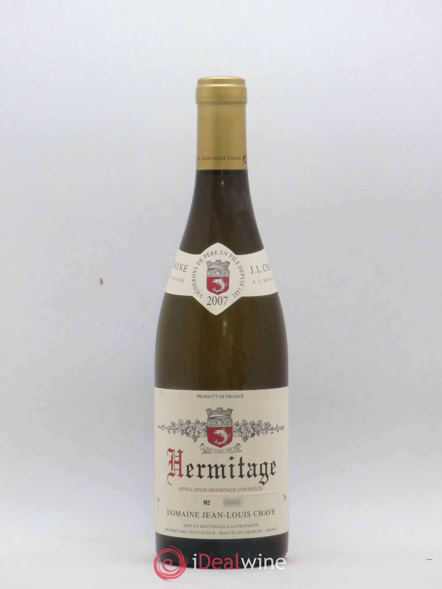 Hermitage Jean-Louis Chave 2007 - Lot de 1 bouteille - 0