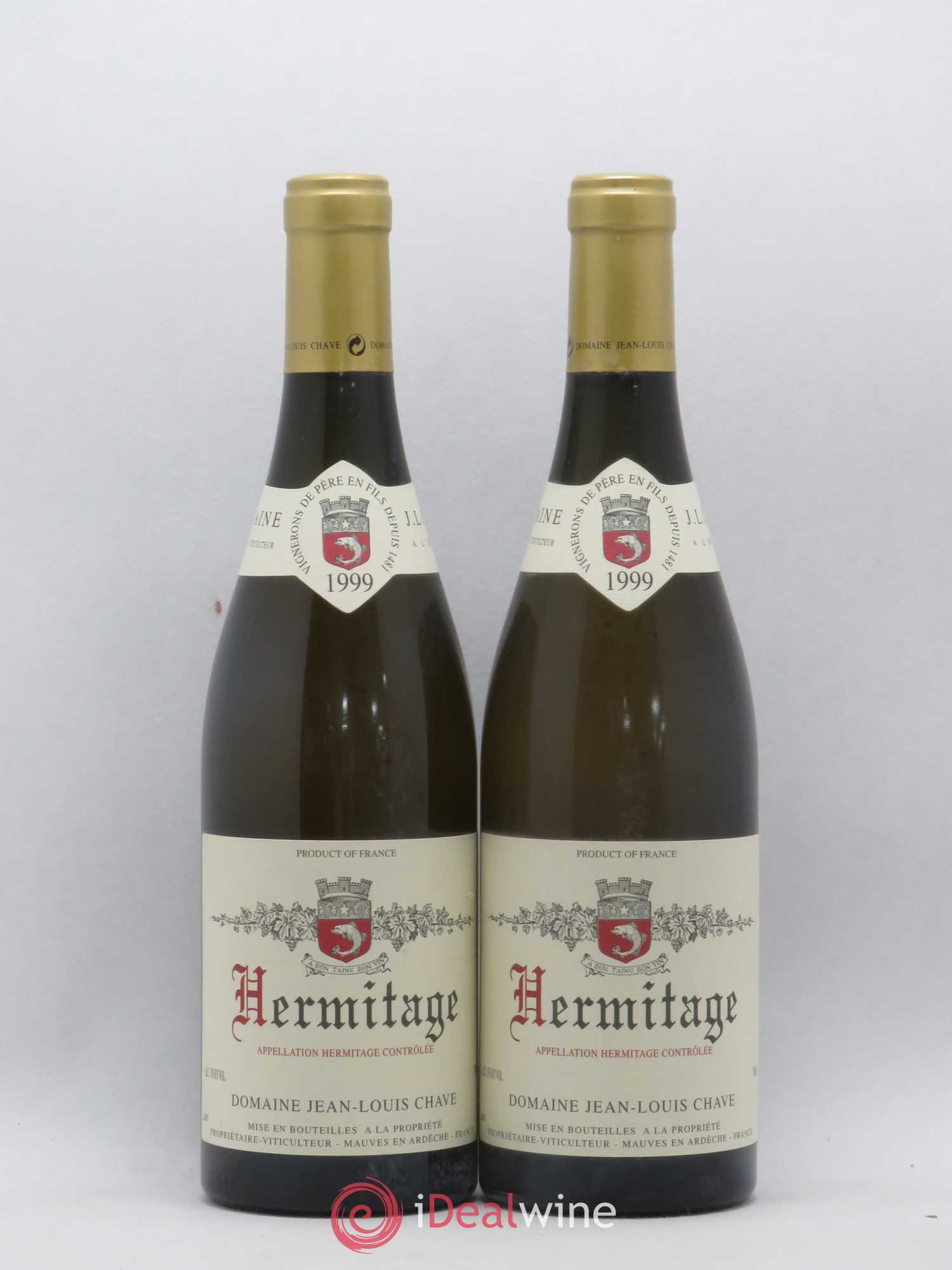 Hermitage Jean-Louis Chave 1999 - Lot de 2 bouteilles - 0