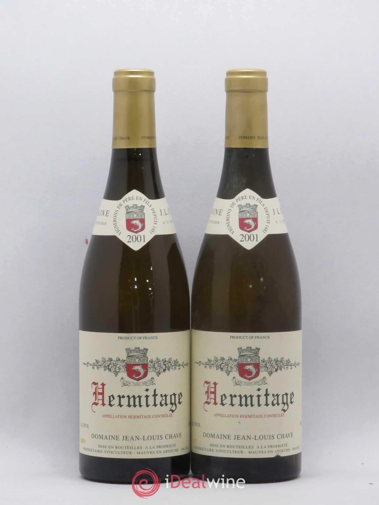 Hermitage Jean-Louis Chave 2001 - Lot de 2 bouteilles - 0