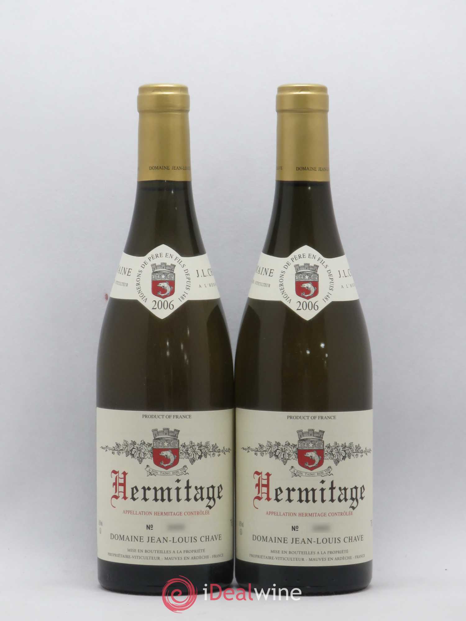 Hermitage Jean-Louis Chave 2006 - Lot de 2 bouteilles - 0