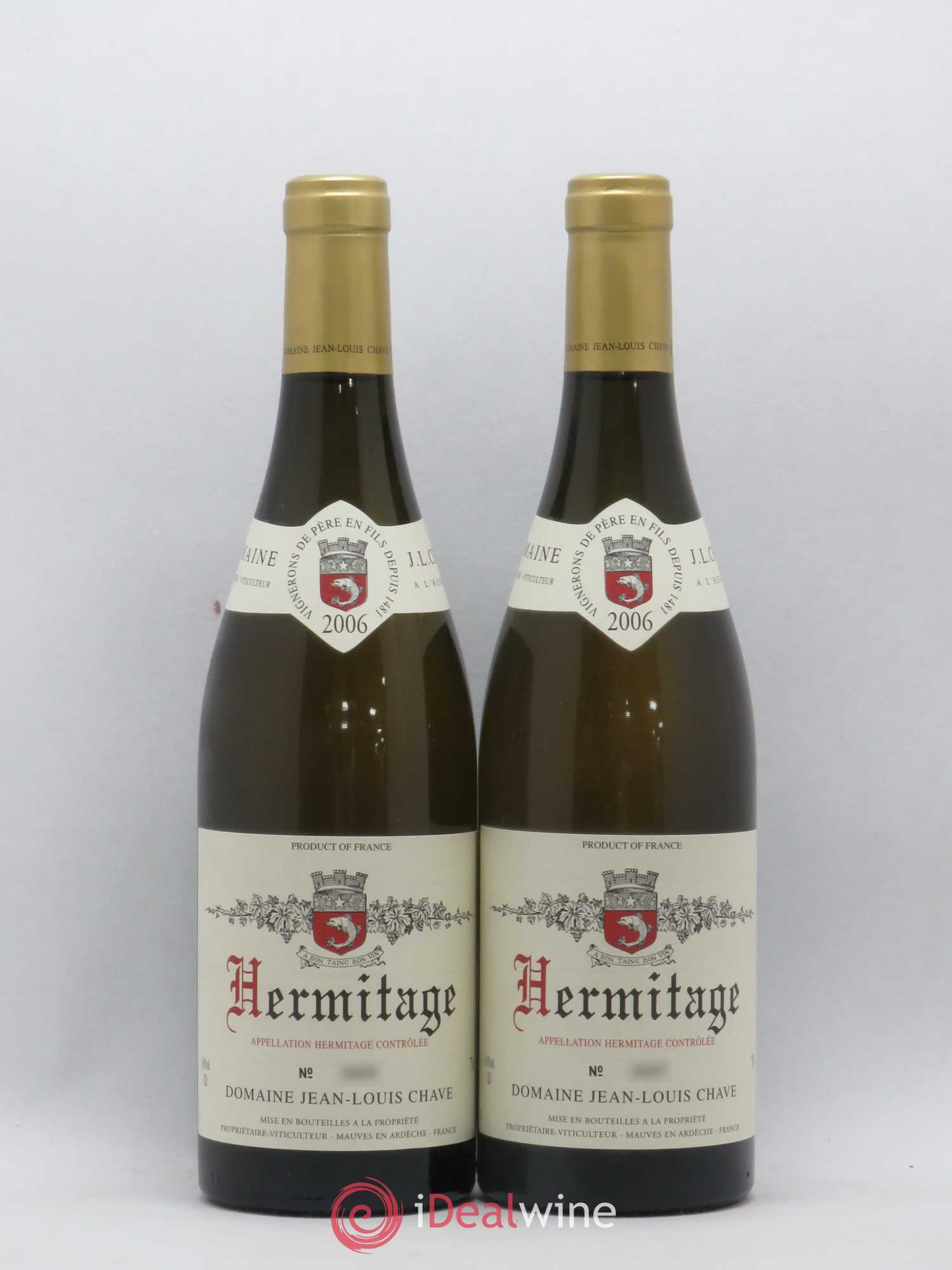 Hermitage Jean-Louis Chave 2006 - Lot de 2 bouteilles - 0