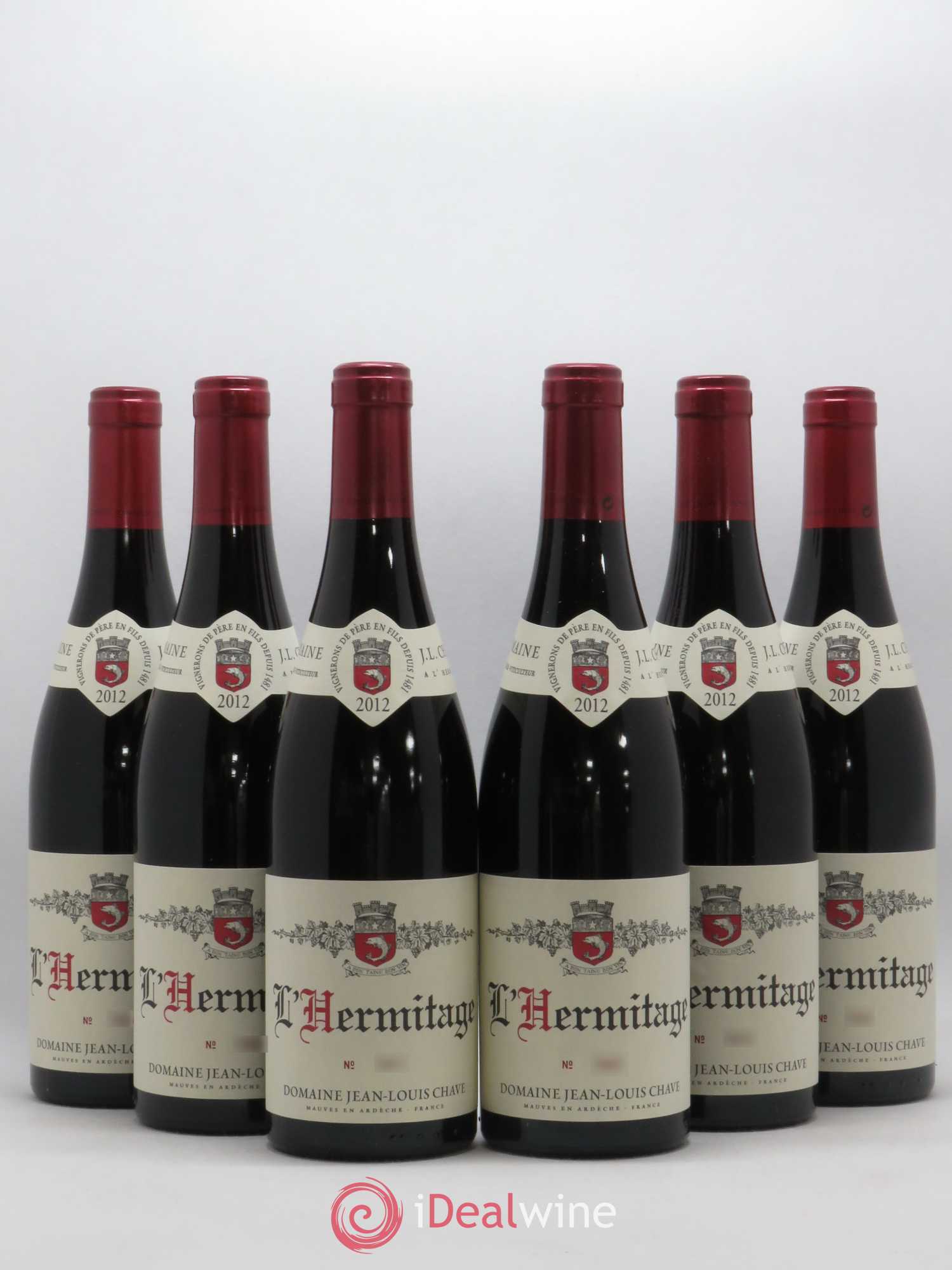 Hermitage Jean-Louis Chave 2012 - Lot de 6 bouteilles - 0
